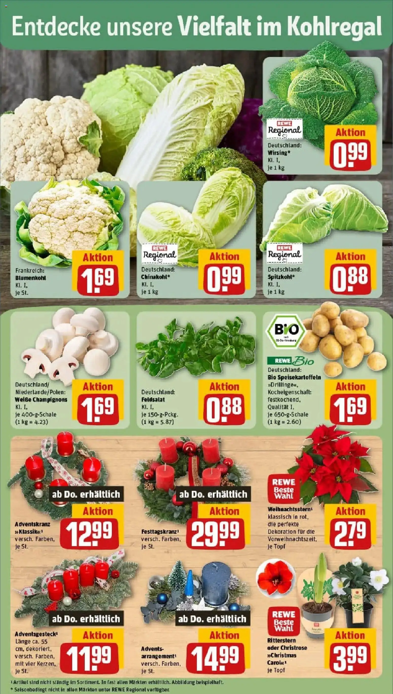 Rewe prospekt Deizisau	 – gültig ab 17.11.2025 | Seite: 7 | Produkte: Champignons, Chinakohl, Blumenkohl
