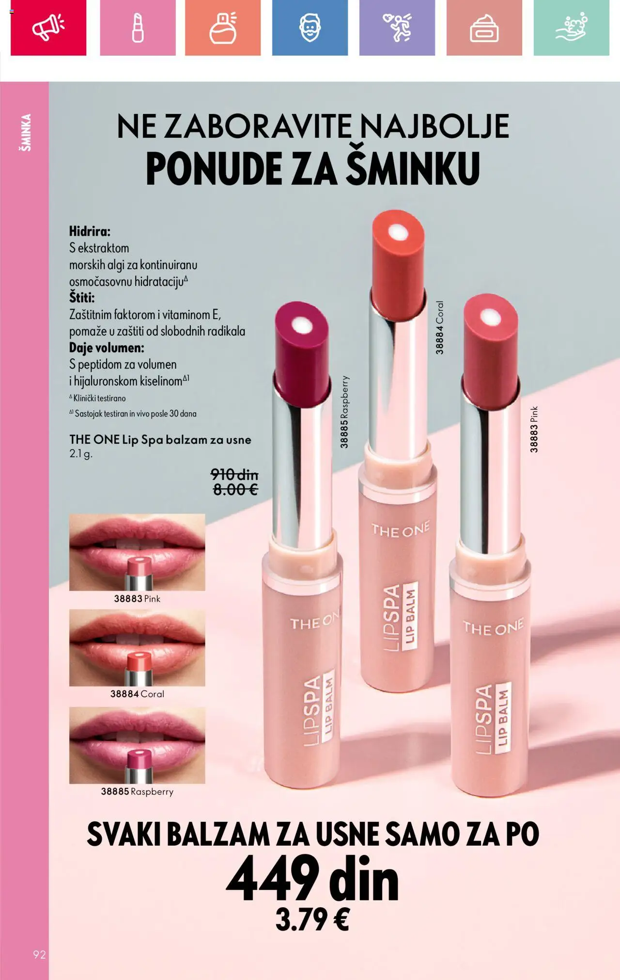 Oriflame katalog - važi od 22.06.2025 | Strana: 92 | Proizvode: Šminka, Balzam