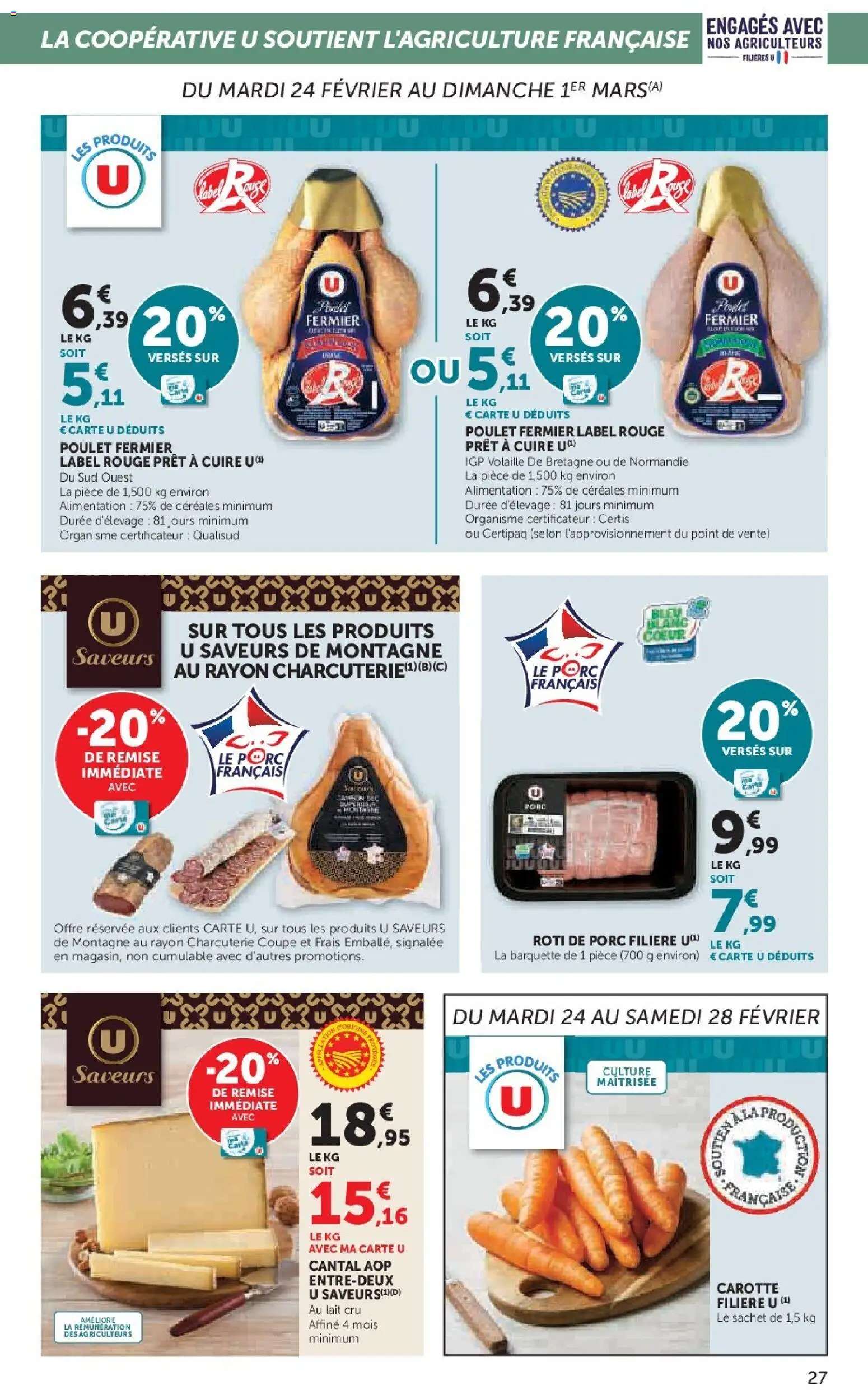 {H1} | Page: 27 | Produits: Volaille, Porc, Céréales, Carotte