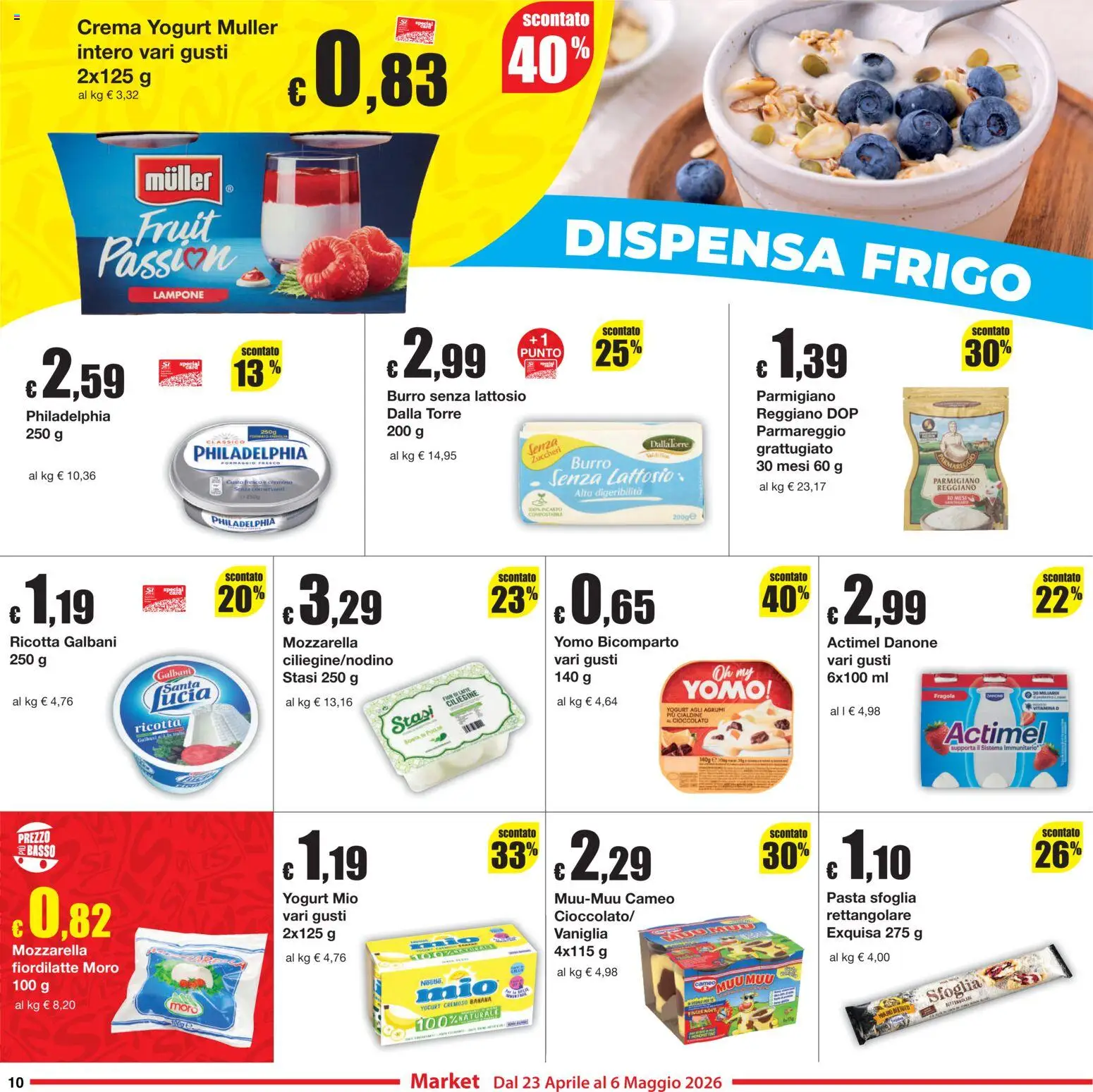 Volantino Sì con Te del 23.04.2026 | Pagina: 10 | Prodotti: Crema, Yogurt, Agrumi, Ricotta