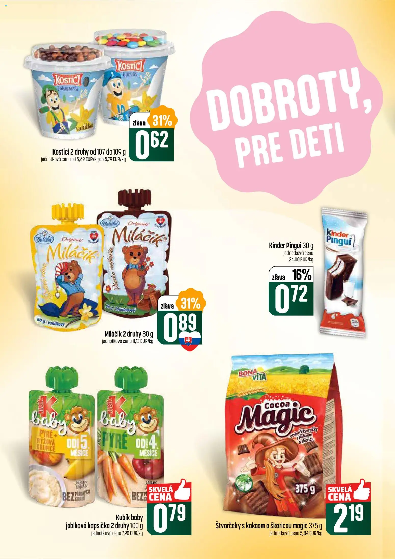 Nové COOP Jednota akcie – leták je platný od 26.02.2026 | Strana: 30 | Produkty: Kinder