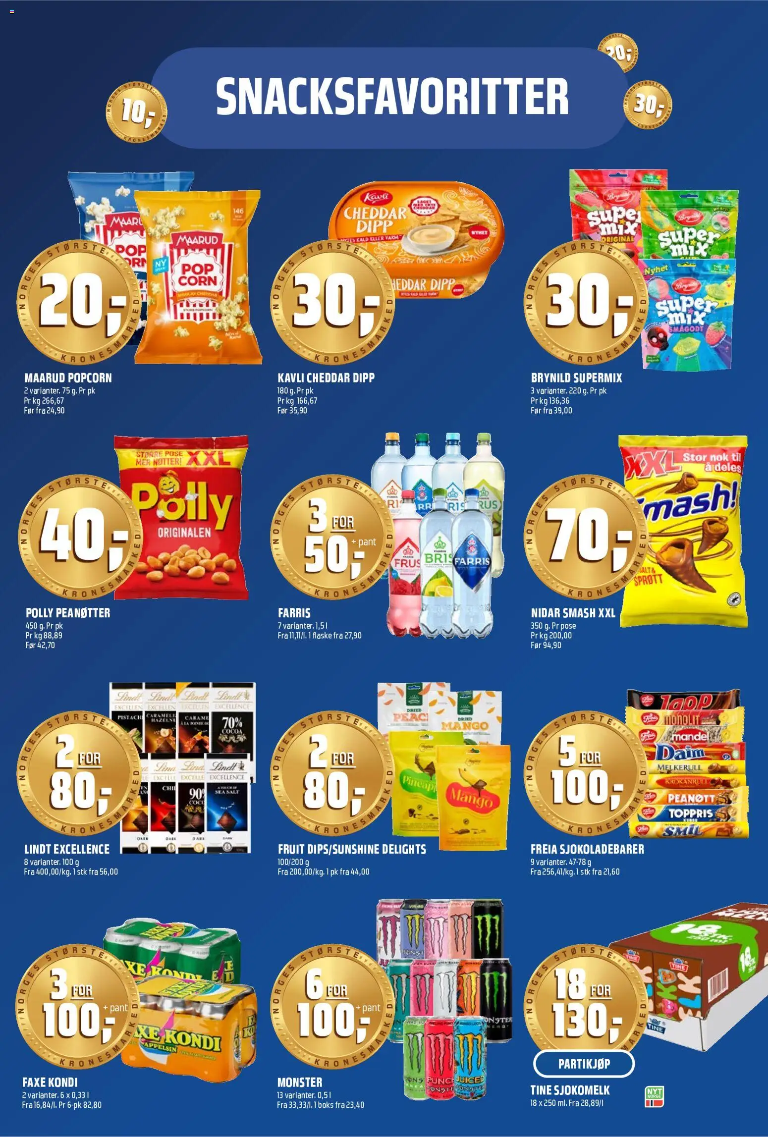 {H1} | Side: 13 | Produkter: Ferăstrău, Nøtter, Суміш дитяча, Cheddar