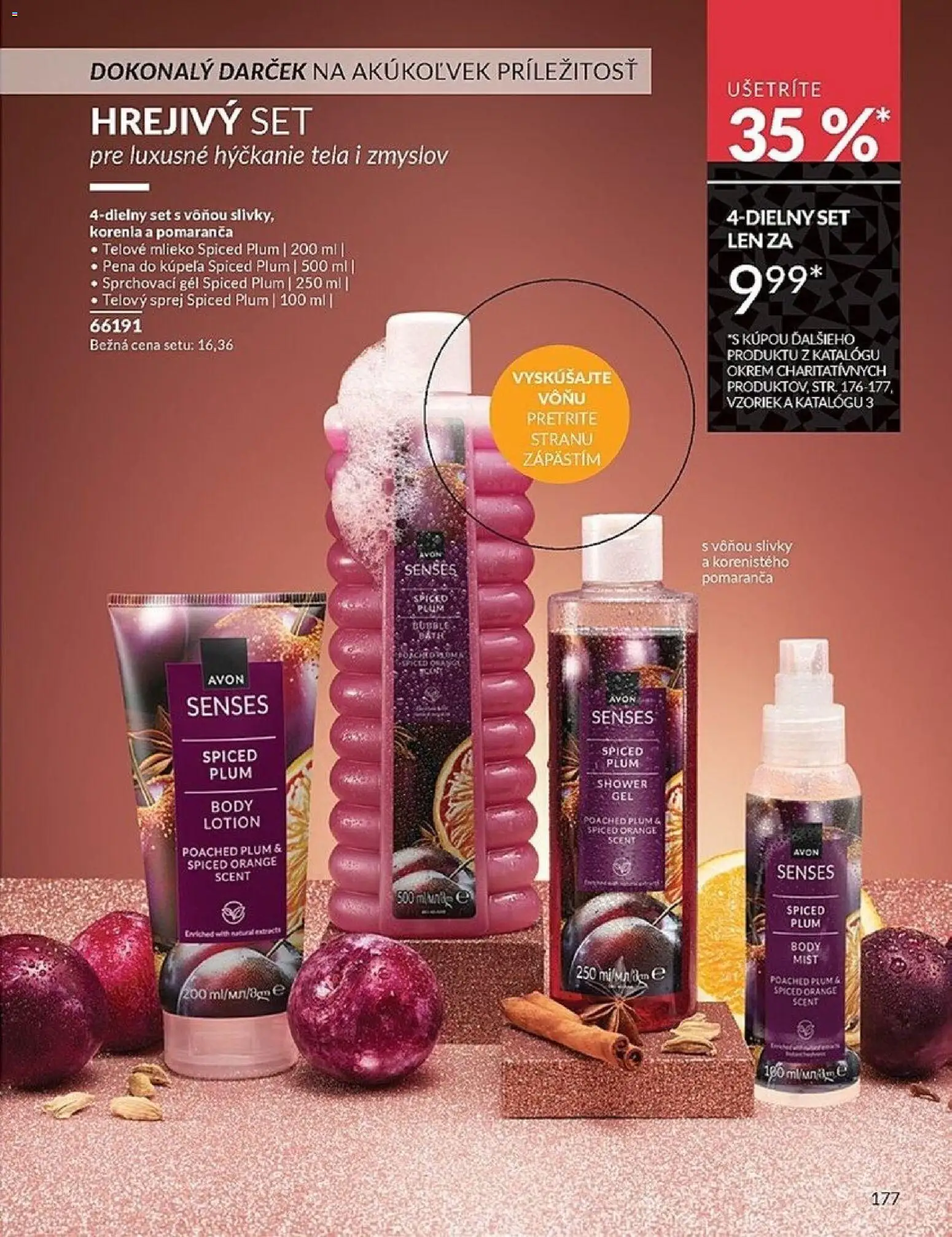 Nové Avon akcie – leták je platný od 01.02.2026 | Strana: 177 | Produkty: Mlieko, Telové mlieko, Pena do kúpeľa, Slivky