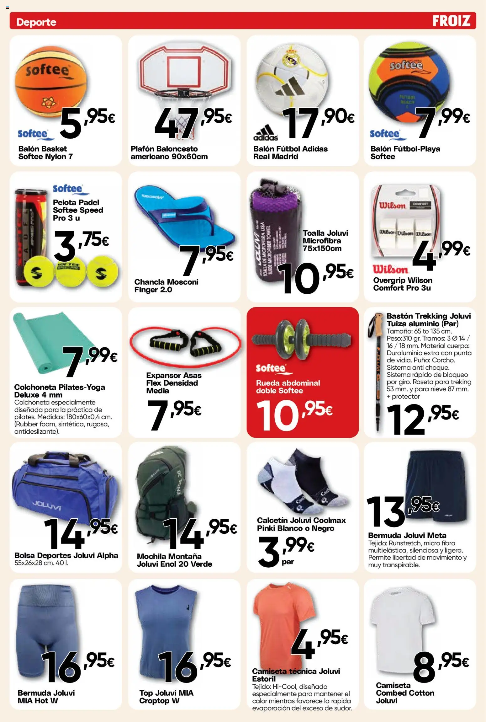 Froiz - Folleto Hiper │ válido desde el 25.03.2026 | Página: 10 | Productos: Mochila, Bastón, Bolsa, Colchoneta
