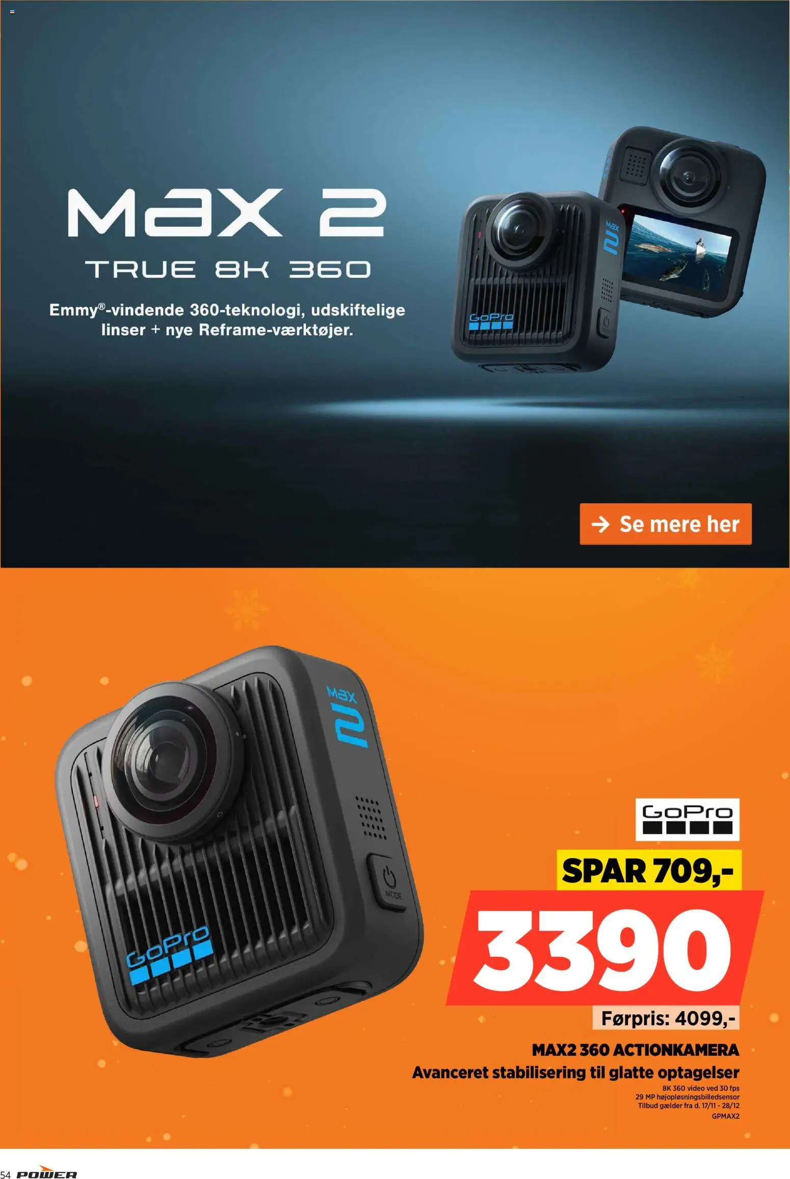 Power tilbudsavis – gyldig fra 02.12.2025 | Side: 54 | Produkter: Linser, Video