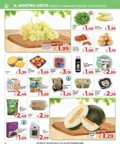 Volantino Eurospar del 11.09.2025 | Pagina: 6 | Prodotti: Patate, Pomodoro, Olive, Ananas