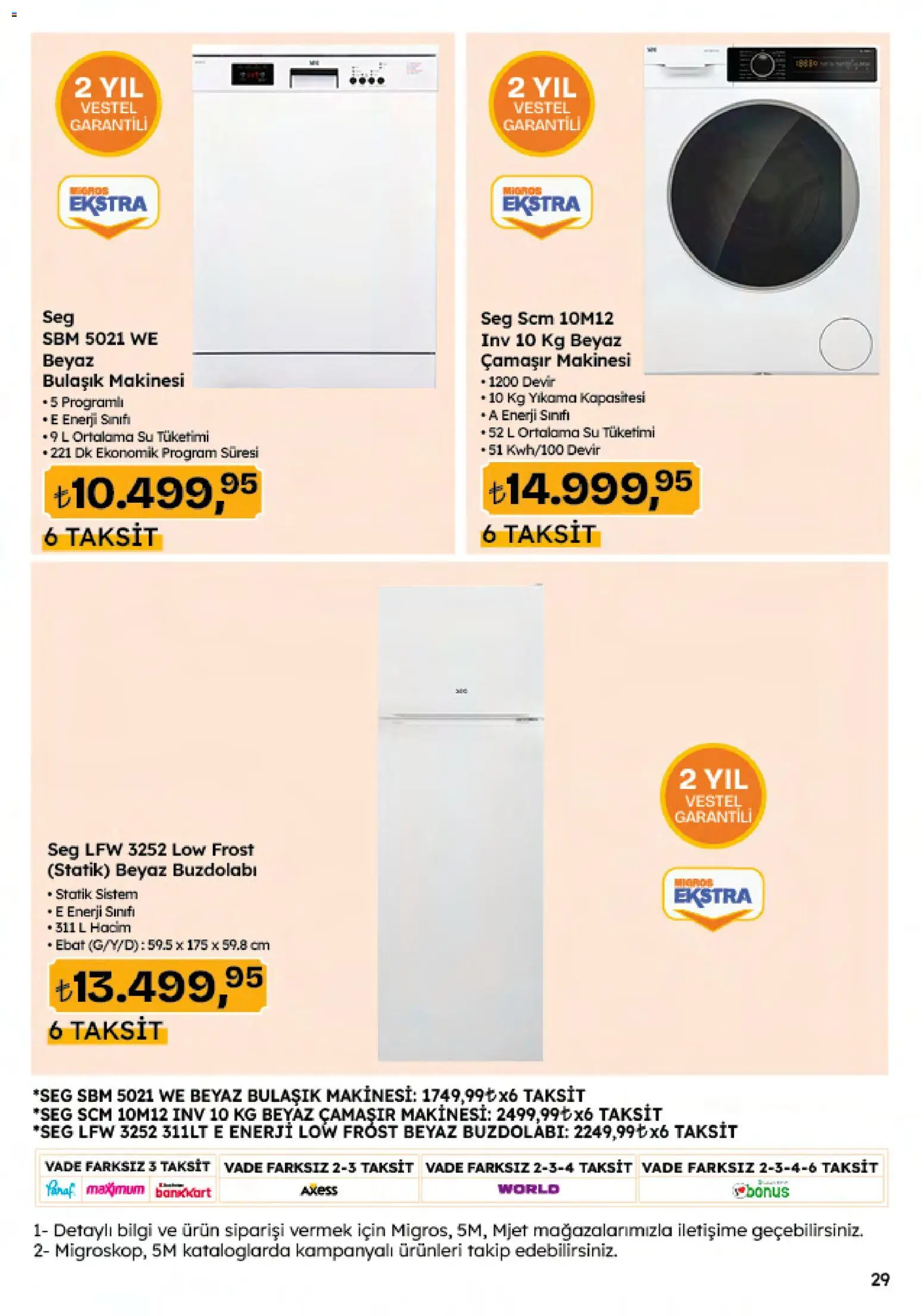 Migros Katalog - Migroskop - 23.10.2025 tarihinden itibaren geçerlidir | Sayfa: 120 | Ürünler: Su, Buzdolabı, Çamaşır makinesi, Bulaşık makinesi