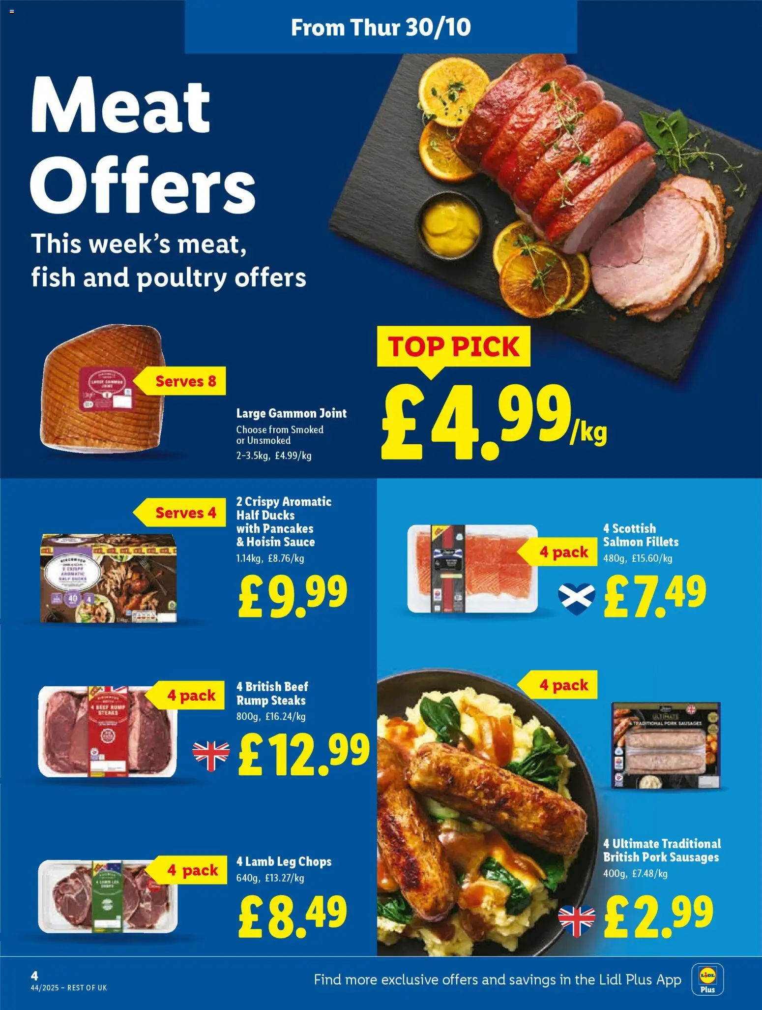 {H1} | Page: 4 | Products: Pork, Fish, Beef, Sausages