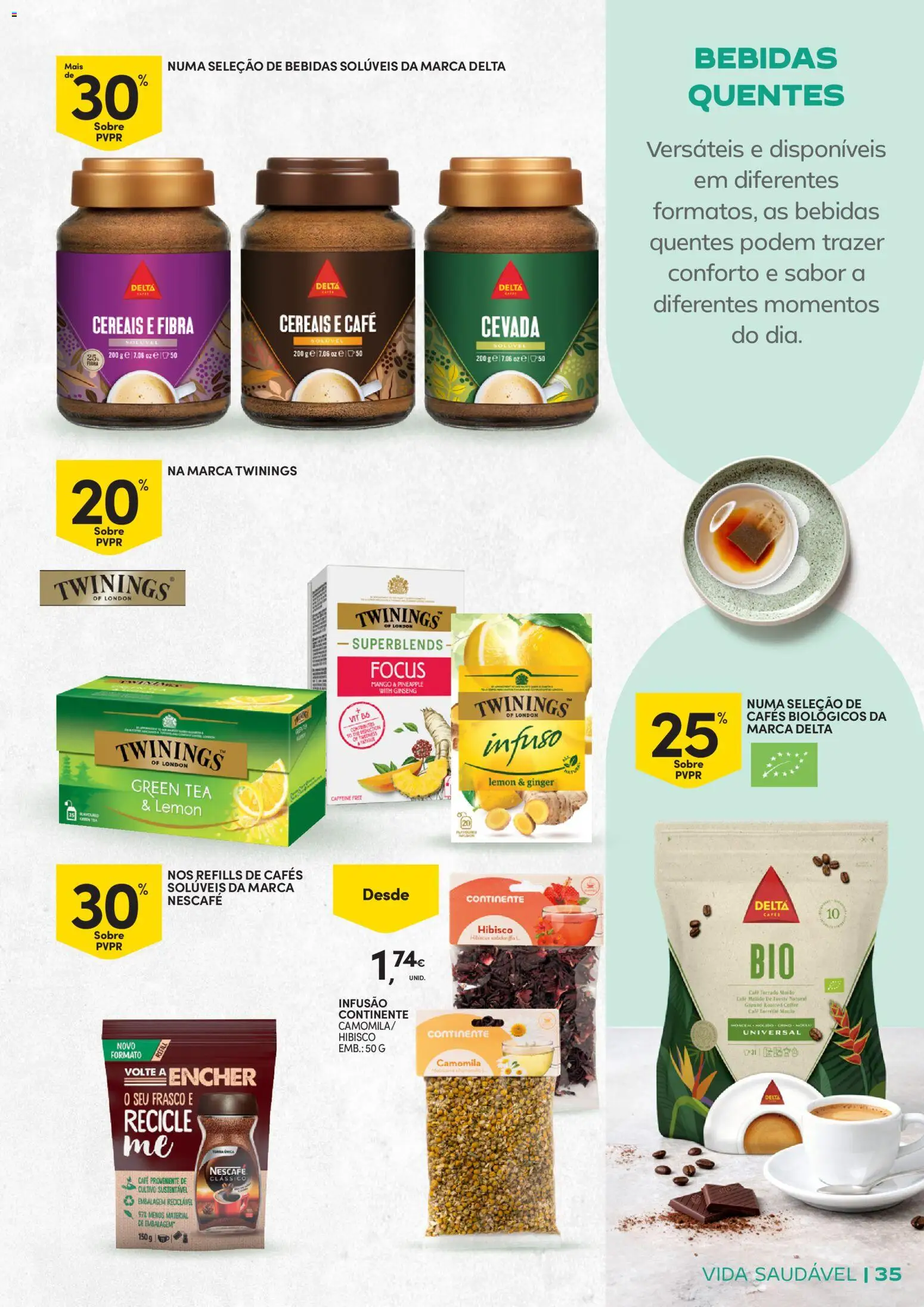 Continente - Vida Saudável: Passe a comer melhor │ válido de 20.01.2026 | Página: 35 | Produtos: Café, Cereais