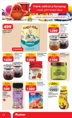 Auchan Akciós újság - amely érvényes a következő dátumtól: 05.02.2026 | Oldal: 12 | Termékek: Málna, Lekvár, Tahini, Ananász