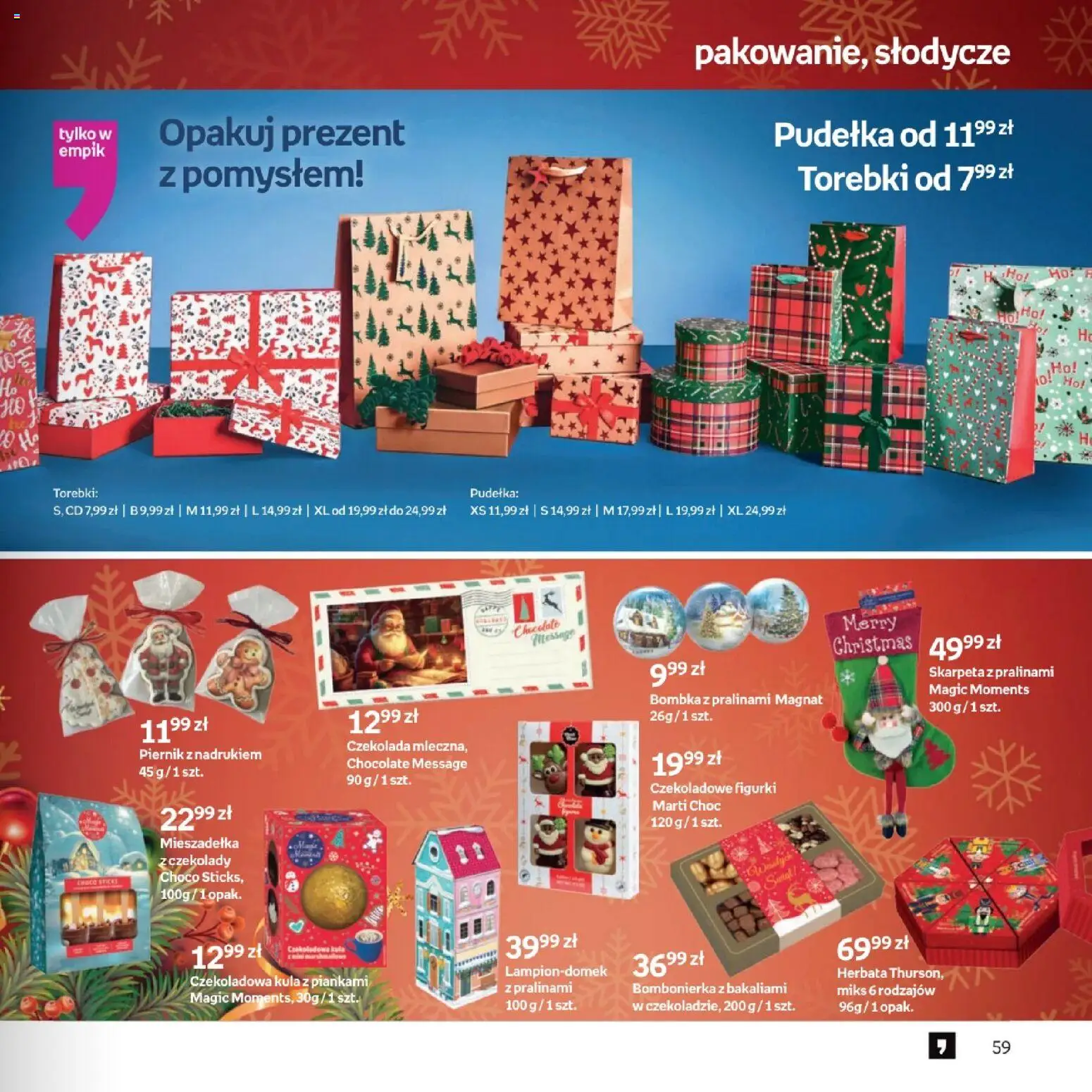 Empik promocje - Xmas Zabawki od 26.11.2025 | Strona: 59 | Produkty: Czekolady, Czekoladowa, Bombonierka, Herbata