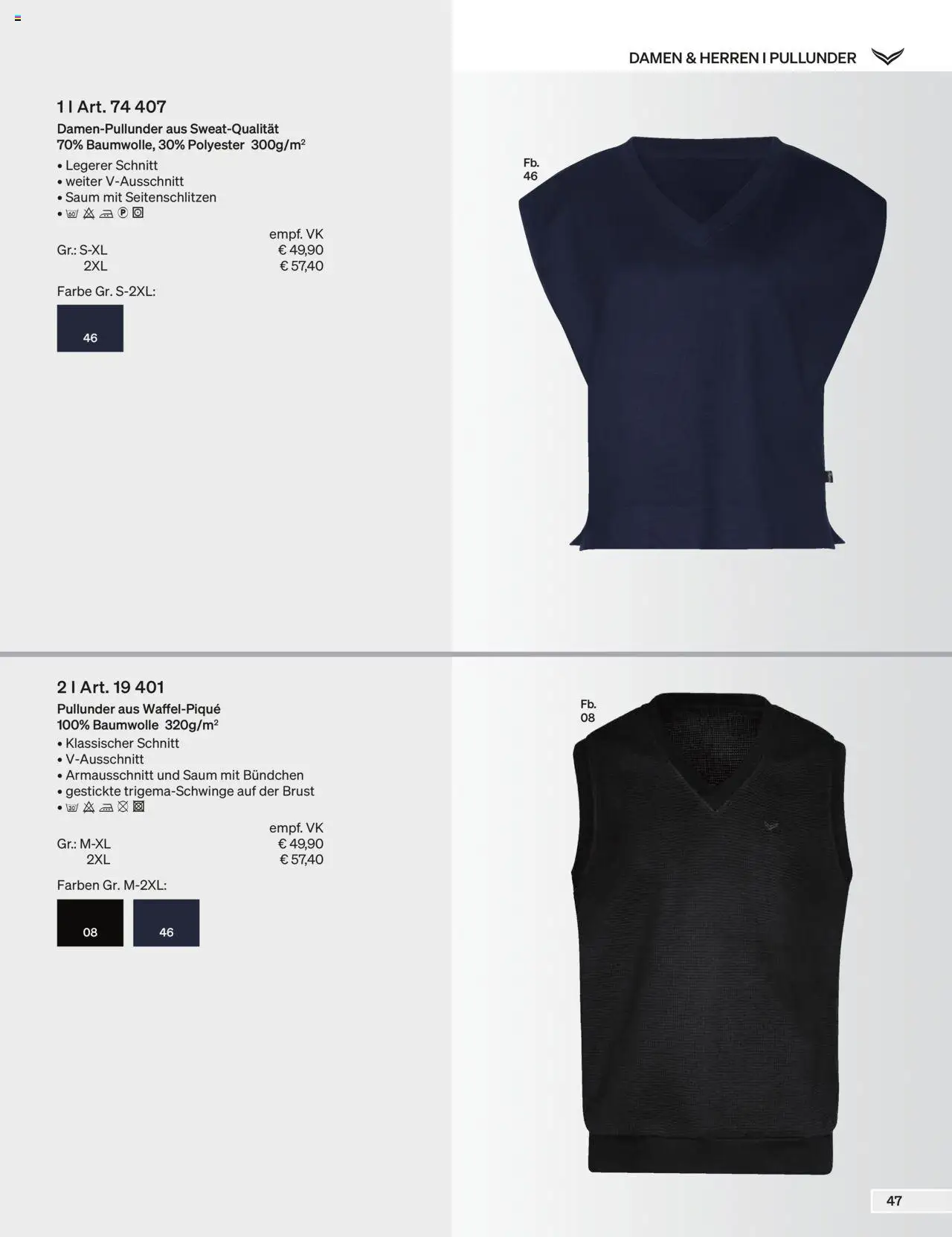 Trigema Prospekt 	 – gültig ab 01.09.2025 | Seite: 47