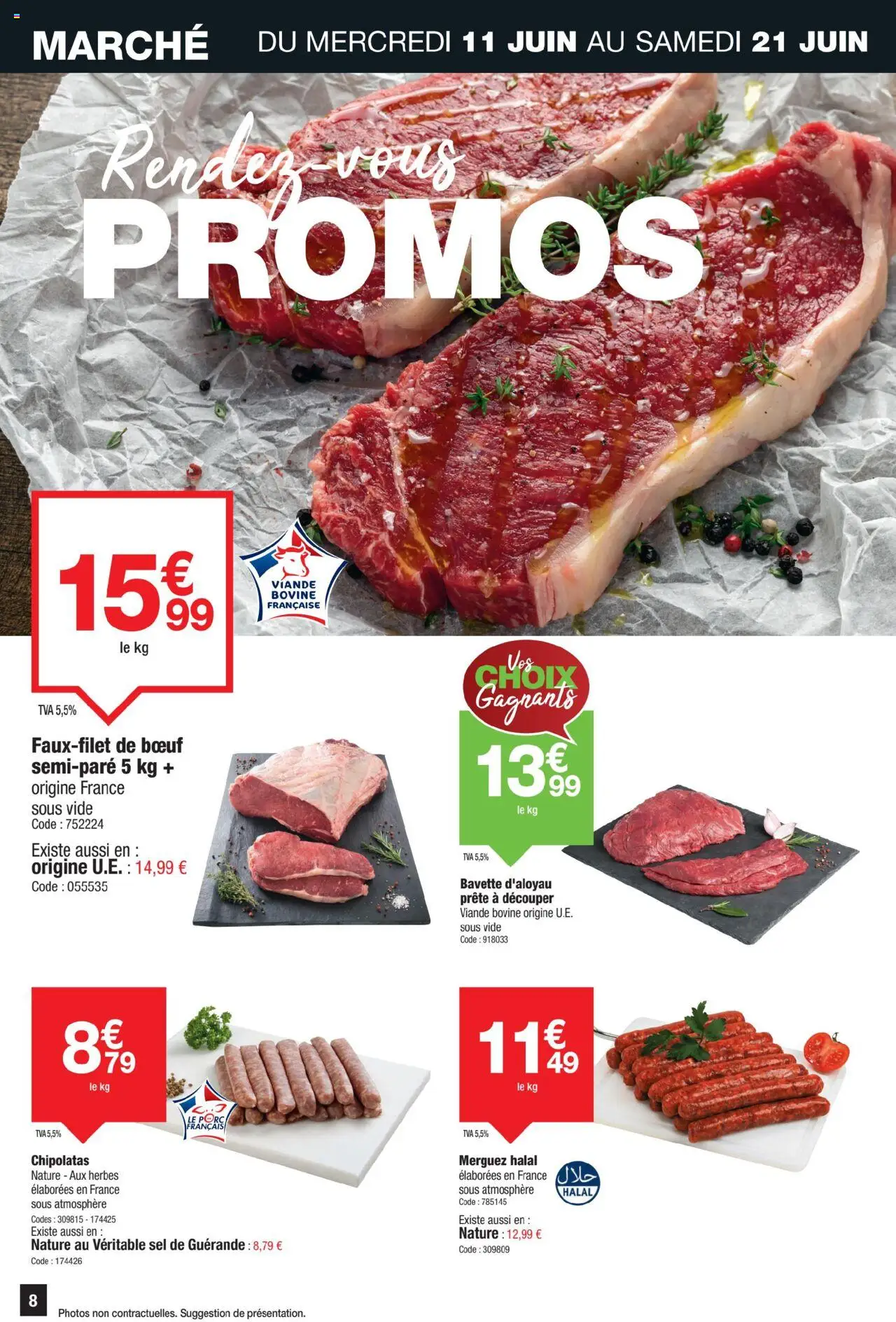  | Page: 8 | Produits: Sel, Viande, Bavette, Viande bovine