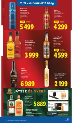 Ben Bracken Skót whisky, Highland Single Malt, Alkoholtartalom: 40%, +50 Ft betétdíj, 0,7 l; 1 l = 7856 Ft - amely érvényes a következő dátumtól: 27.11.2025 | Oldal: 25