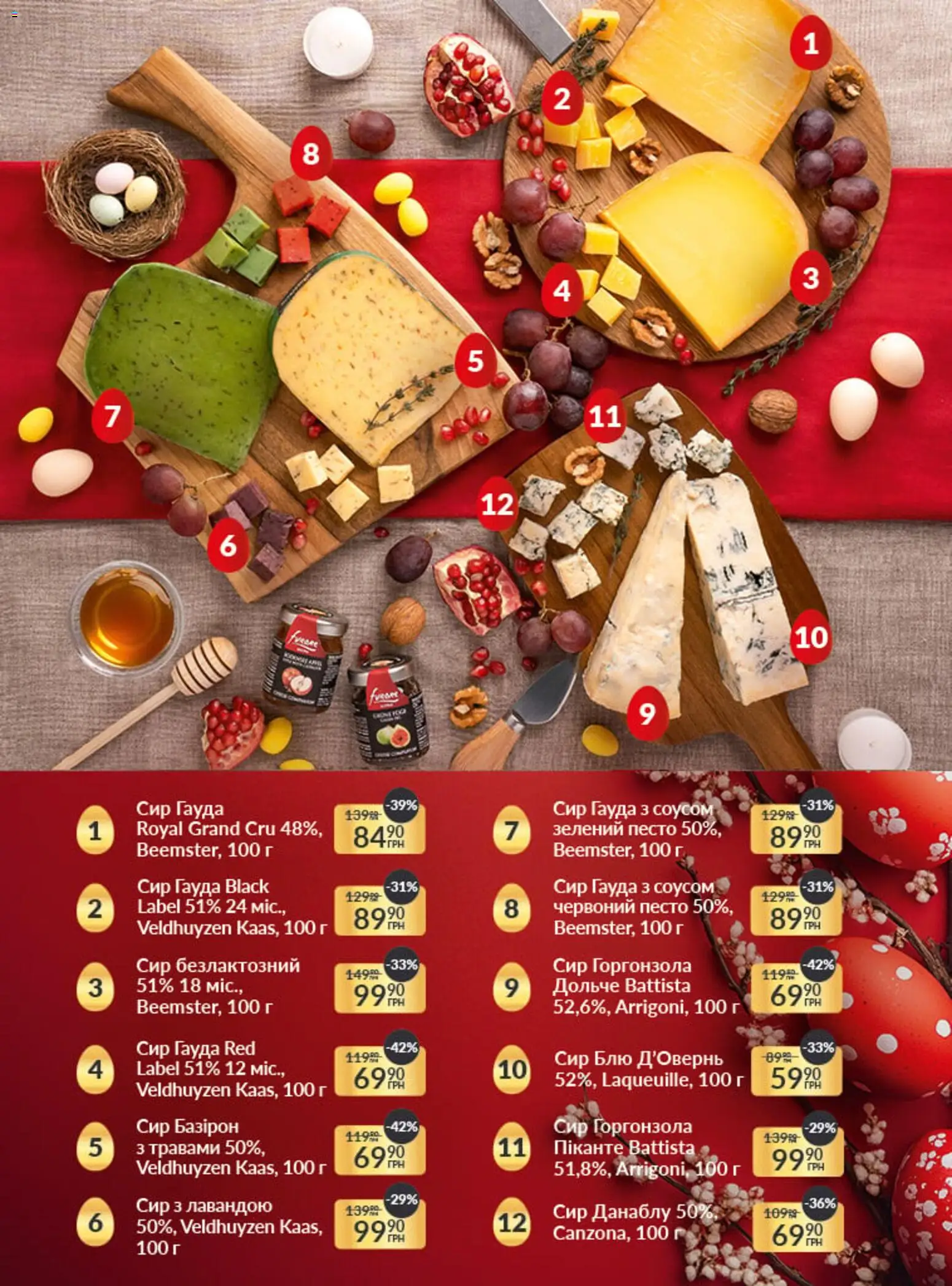 Fozzy Kаталог - дійснийкції з 01.04.2026 | Сторінка: 17 | Товари: Сир