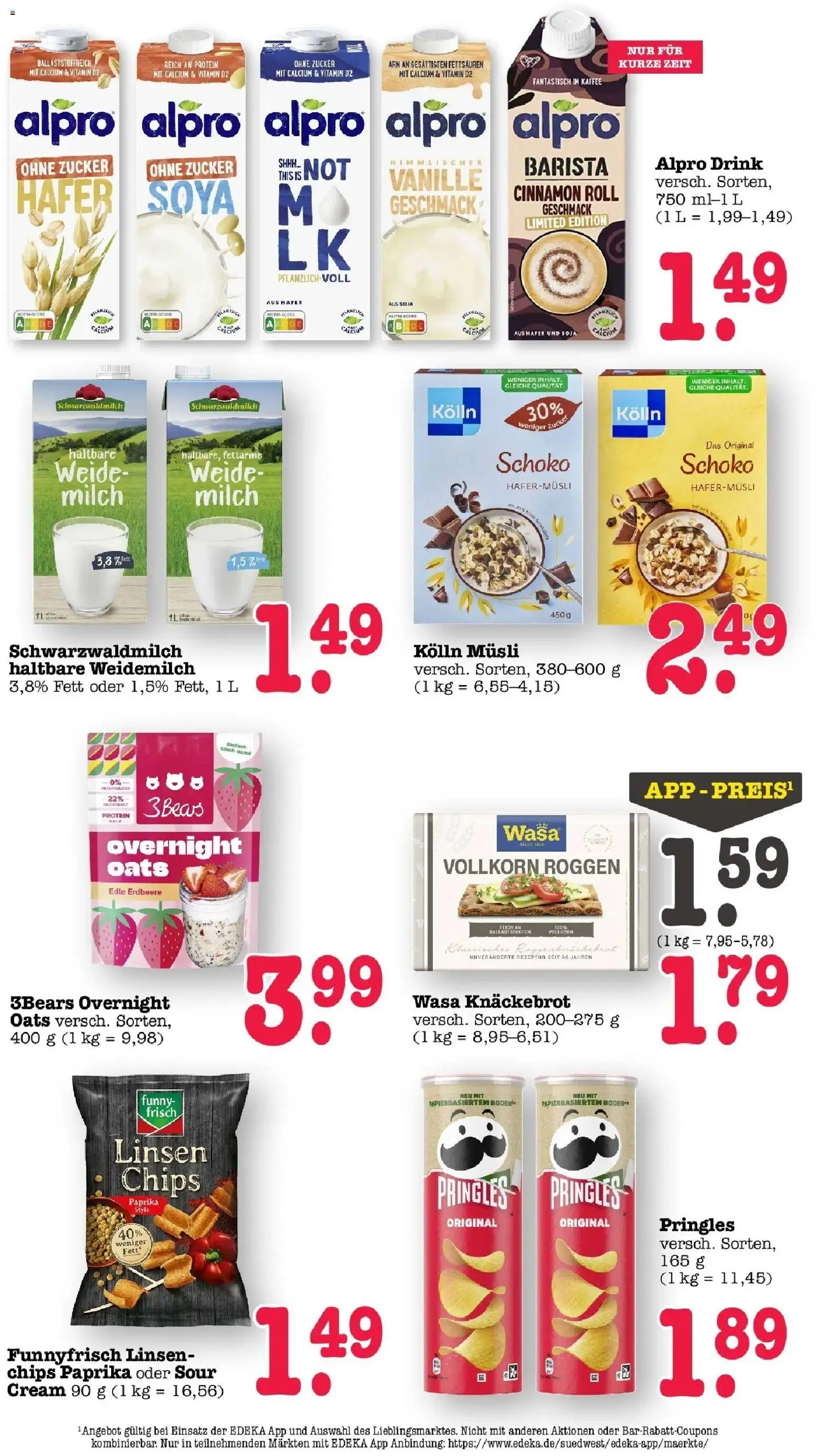 Edeka prospekt Offenbach	 – gültig ab 09.03.2026 | Seite: 36 | Produkte: Kolln, Kolln musli, Milch, Wasa knackebrot