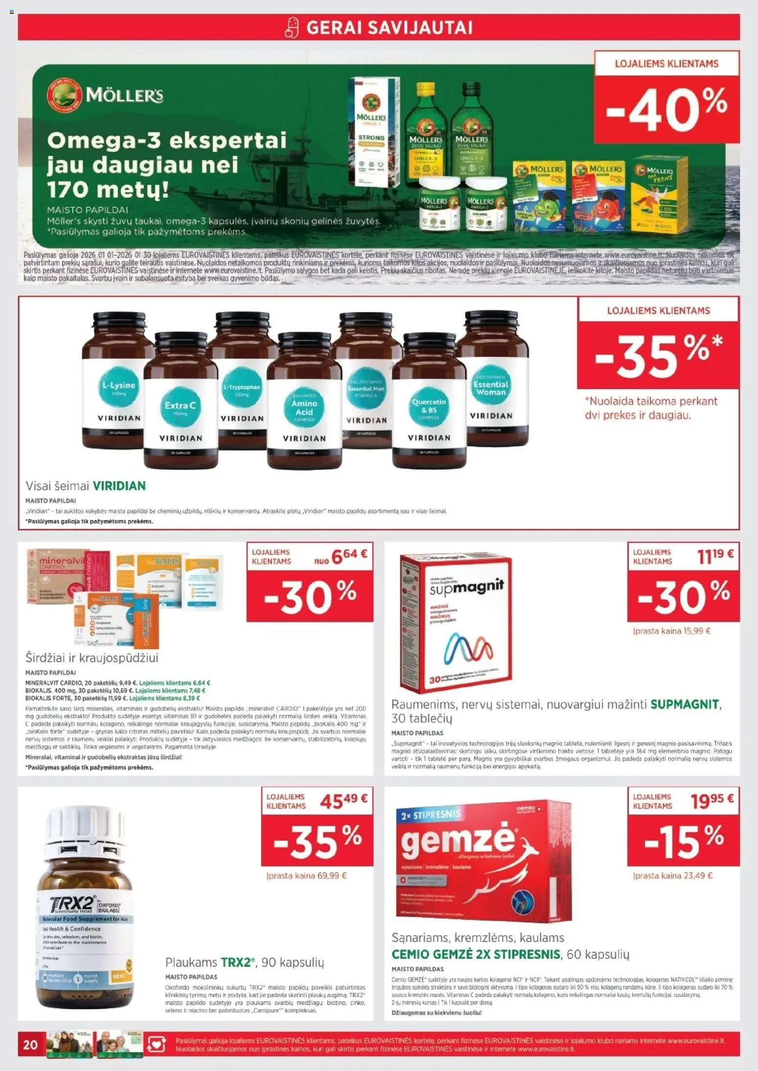 EUROVAISTINĖ akcijos nuo 01.01.2026 | Puslapis: 20