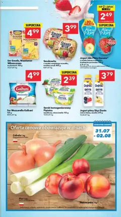 Lewiatan gazetka - Lublin od 31.07.2025 | Strona: 3 | Produkty: Nektarynka, Serek homogenizowany, Serek, Skyr