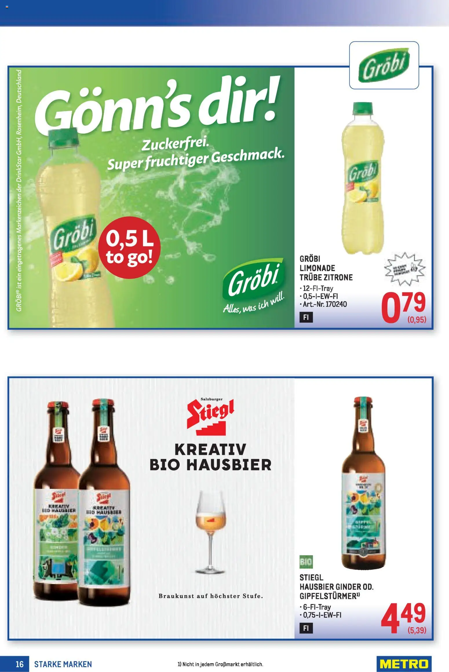 Metro Starke Marken gültig ab 05.03.2026 | Seite: 16 | Produkte: Zitrone