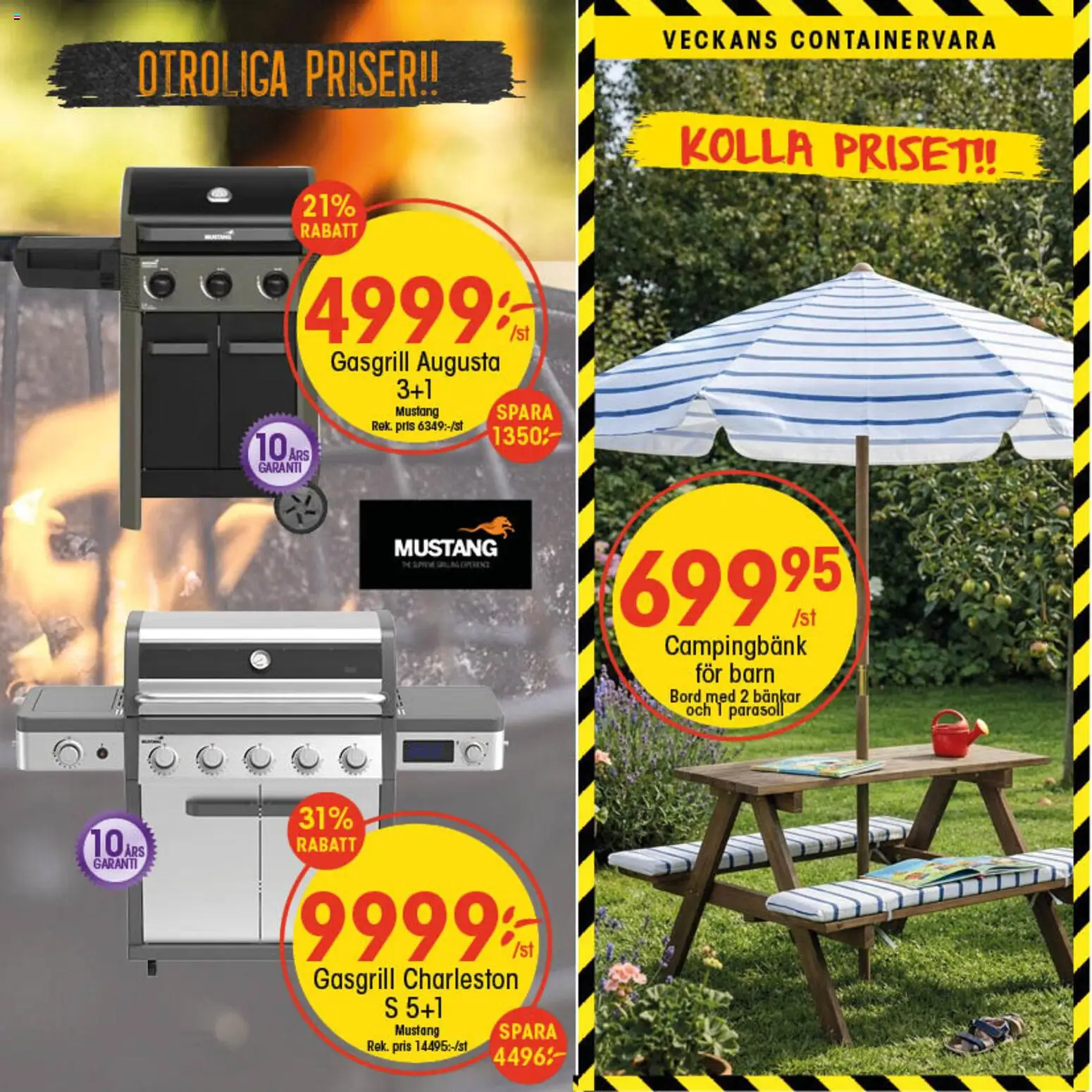 EKO reklamblad aktuell från 06.04.2026 | Sida: 5 | Produkter: Parasoll, Bord