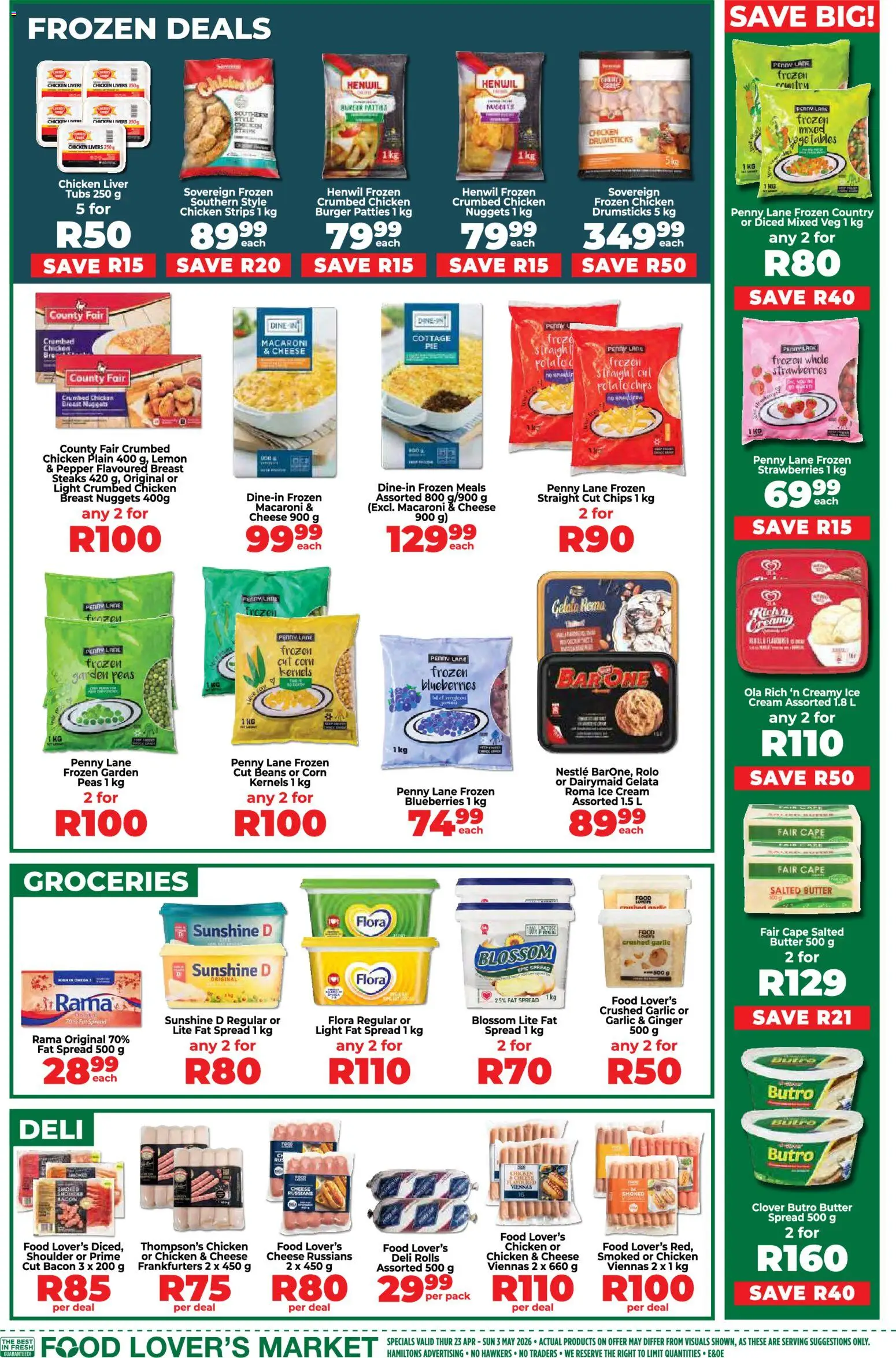 New Food Lover's Market catalogue – valid from 23.04.2026 | Page: 7 | Products: Beans, Cheese, Pepper, Bacon