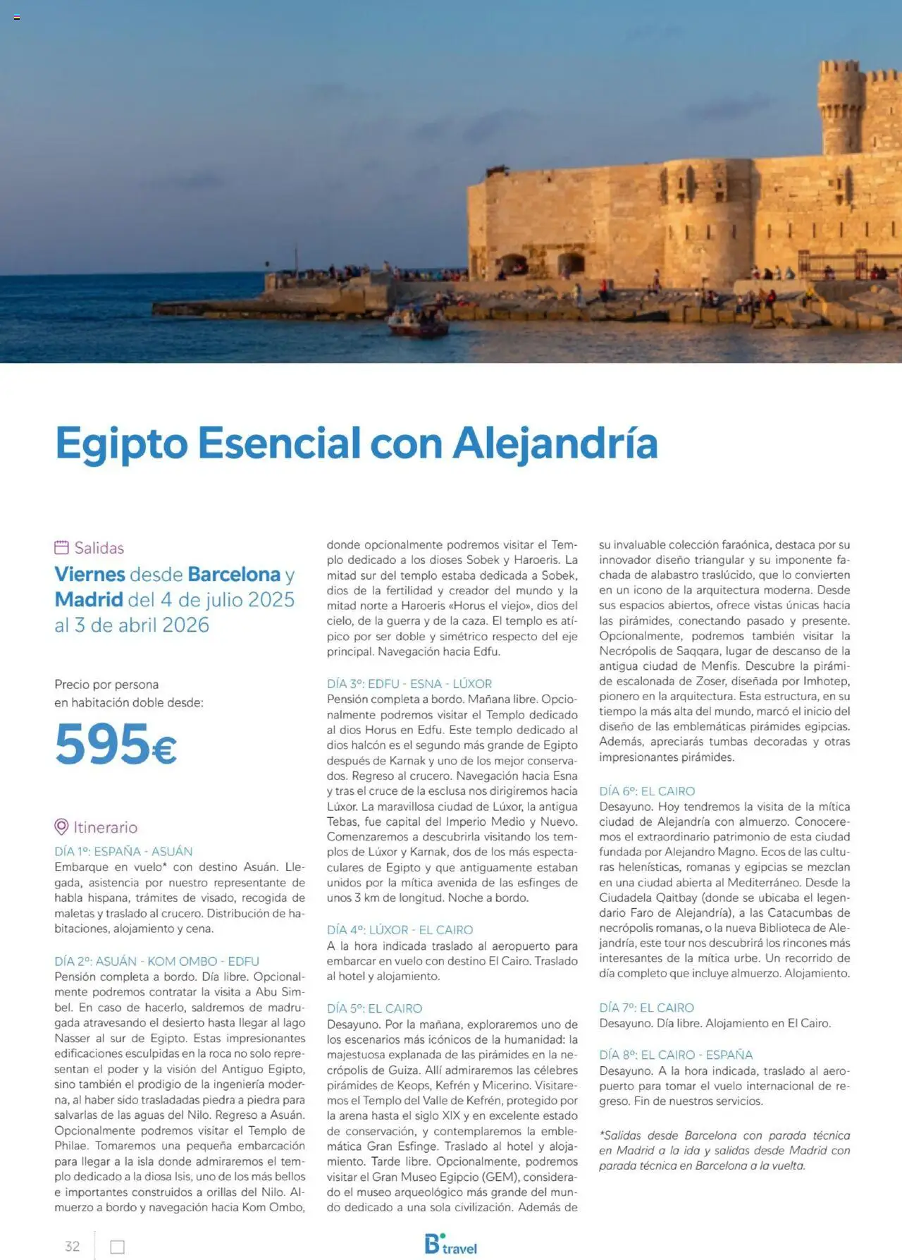 B the travel brand Egipto │ válido desde el 01.07.2025 | Página: 32