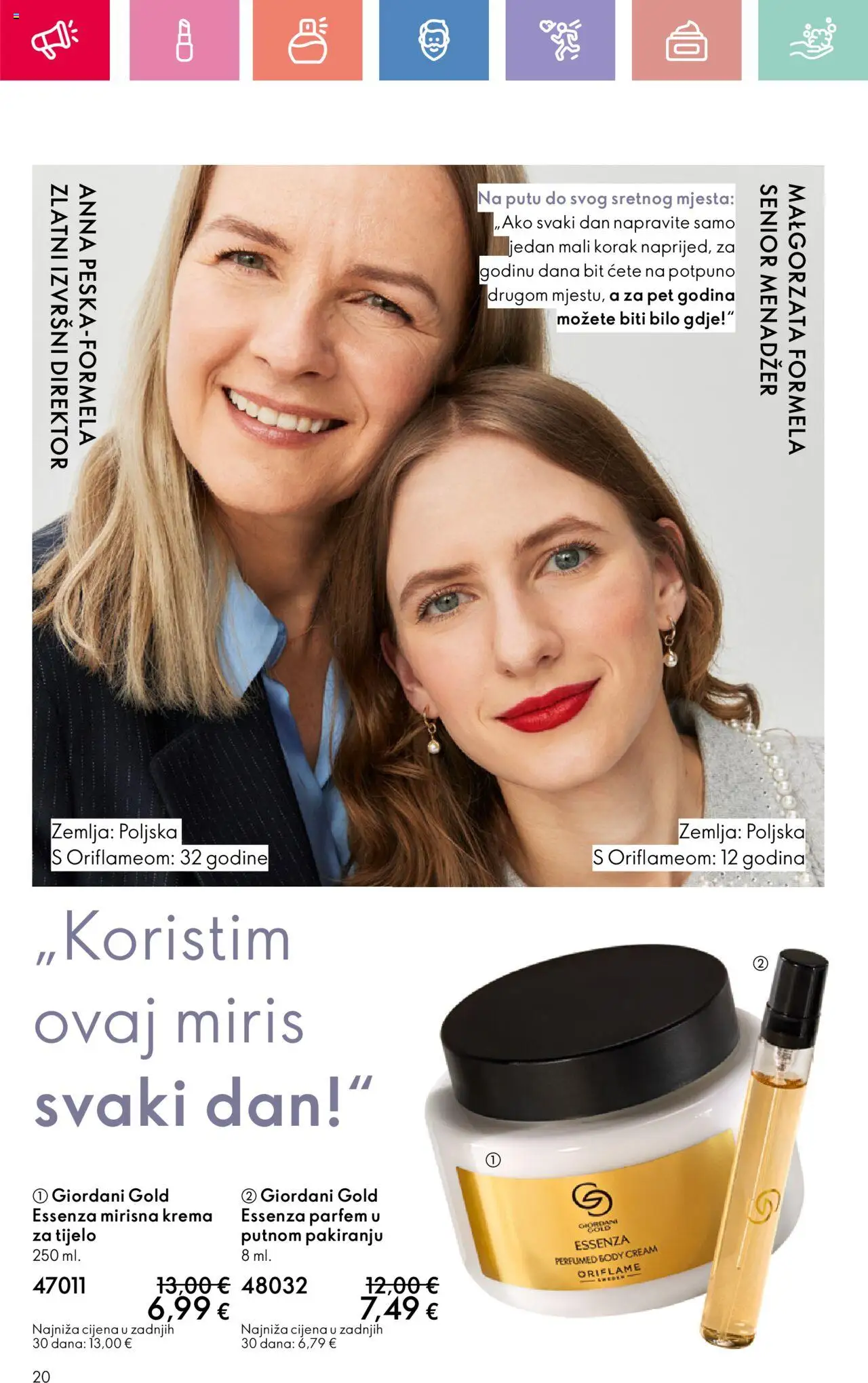 Oriflame katalog | vrijedi od 03.08.2025 | Stranica: 20 | Proizvodi: Parfem, Miris, Krema