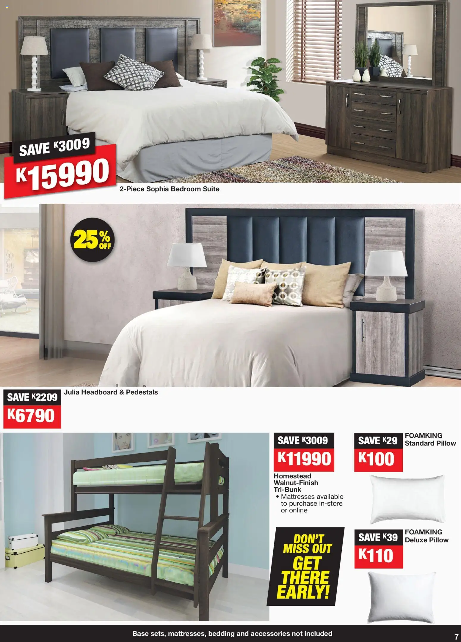 New OK Furniture catalogue – valid from 24.11.2025 | Page: 7 | Products: Headboard, Pillow