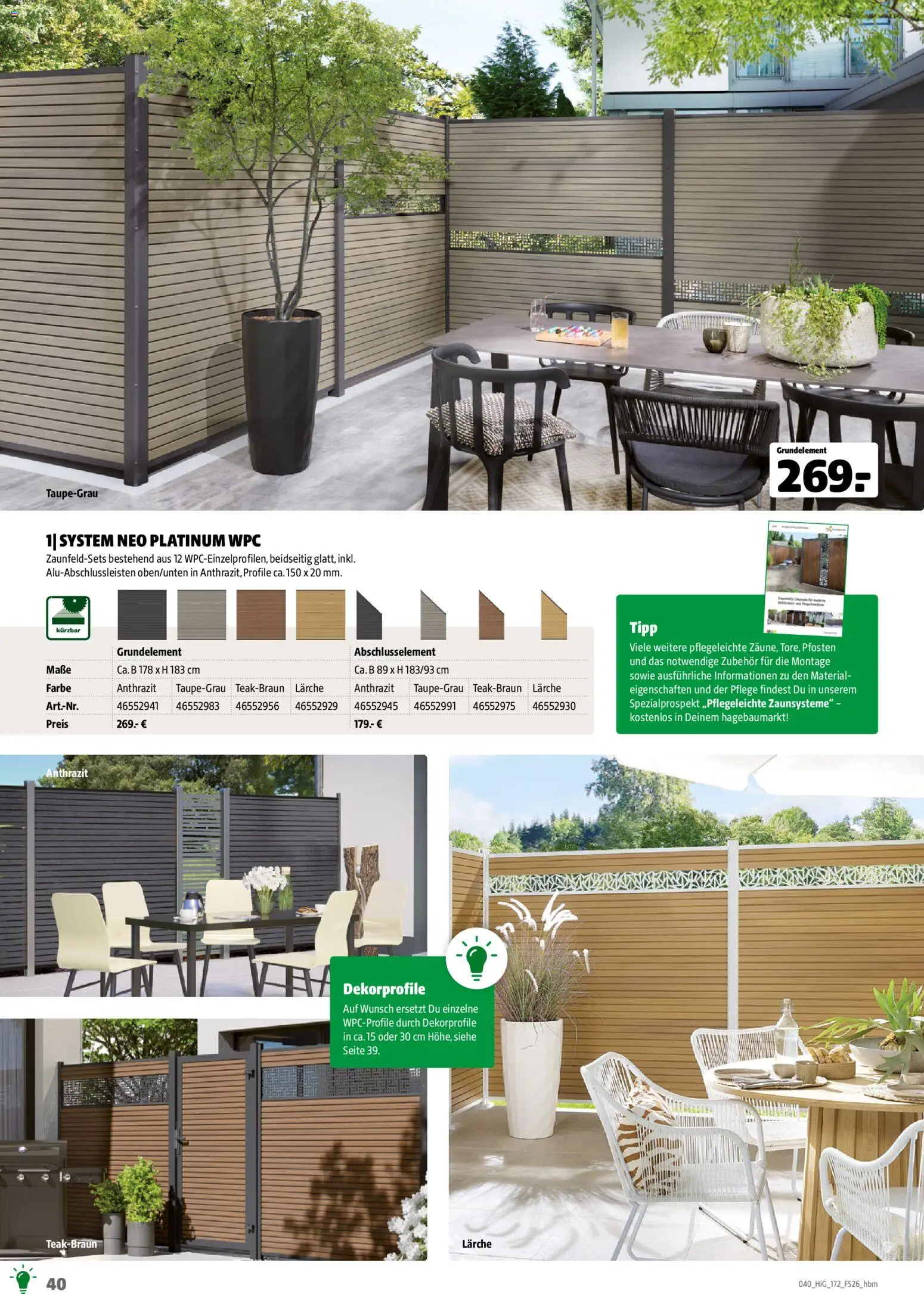 Hagebau Gartengestaltungsortiment – gültig ab 02.03.2026 | Seite: 40