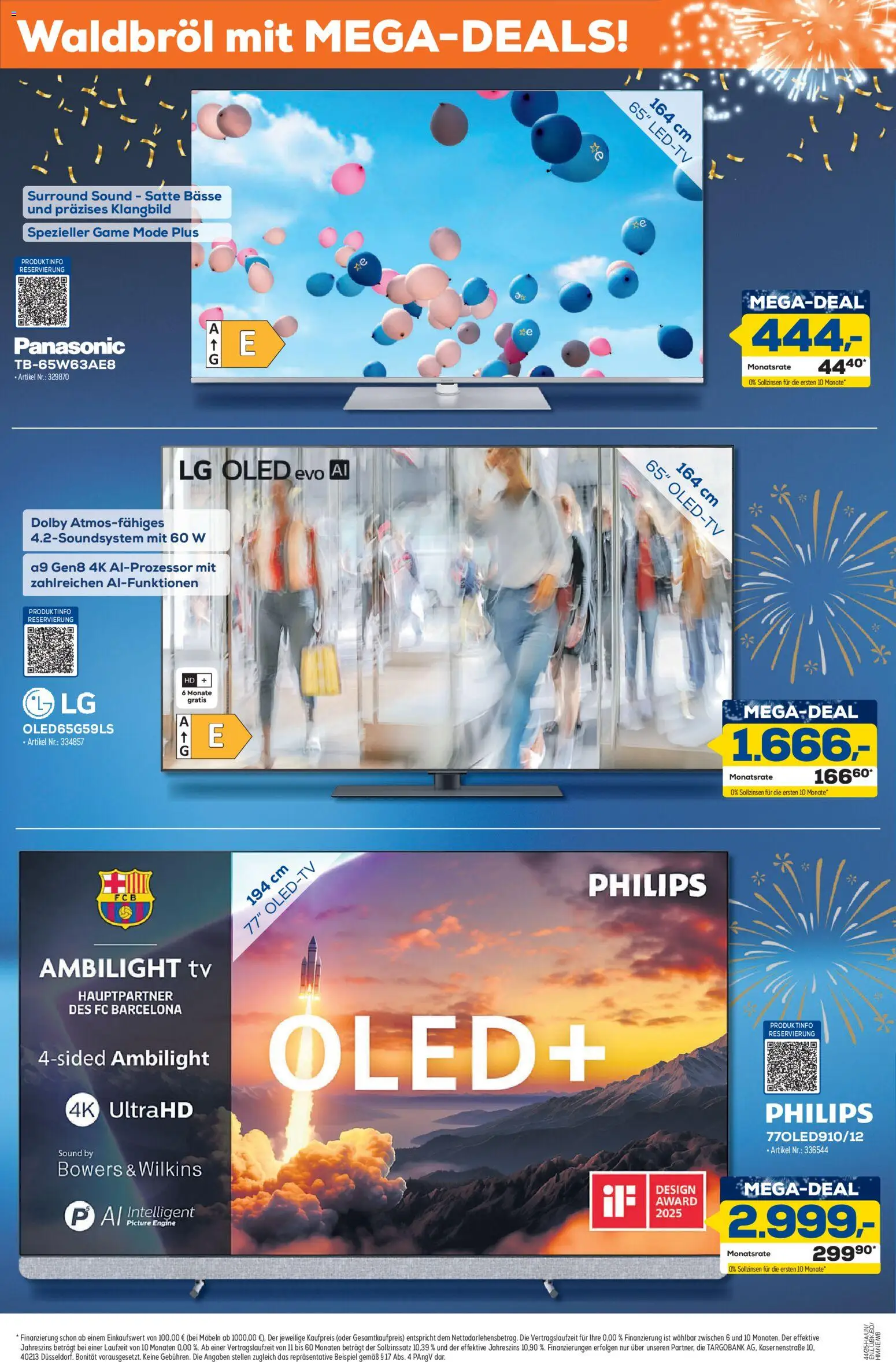 Euronics  Aus 8 wird 9! – gültig ab 23.10.2025 | Seite: 3 | Produkte: LG, Philips, Panasonic, TV