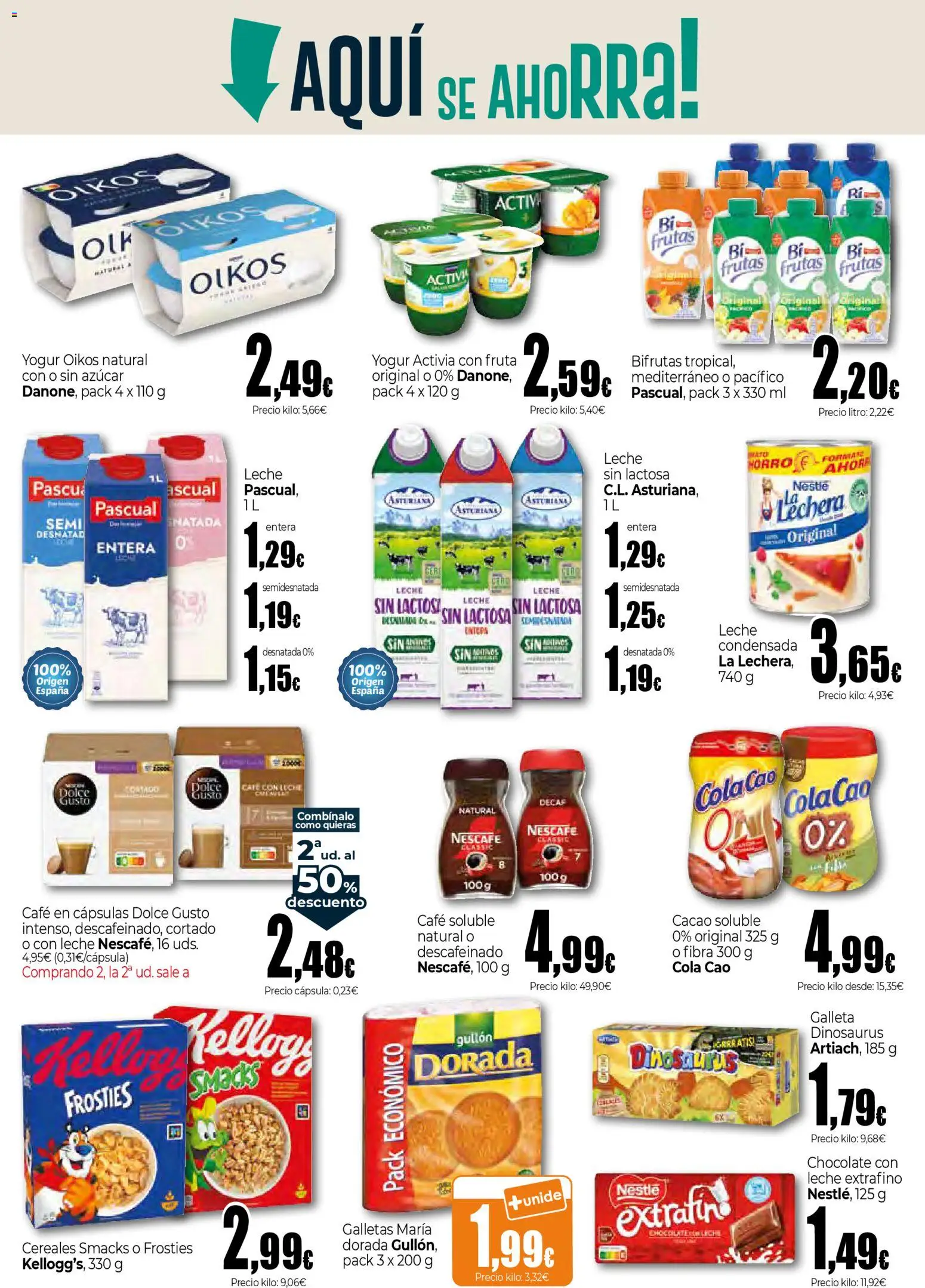 Unide folleto │ válido desde el 26.02.2026 | Página: 5 | Productos: Cereales, Galletas, Μηχανή καφέ, Φρυγανιές σικάλεως