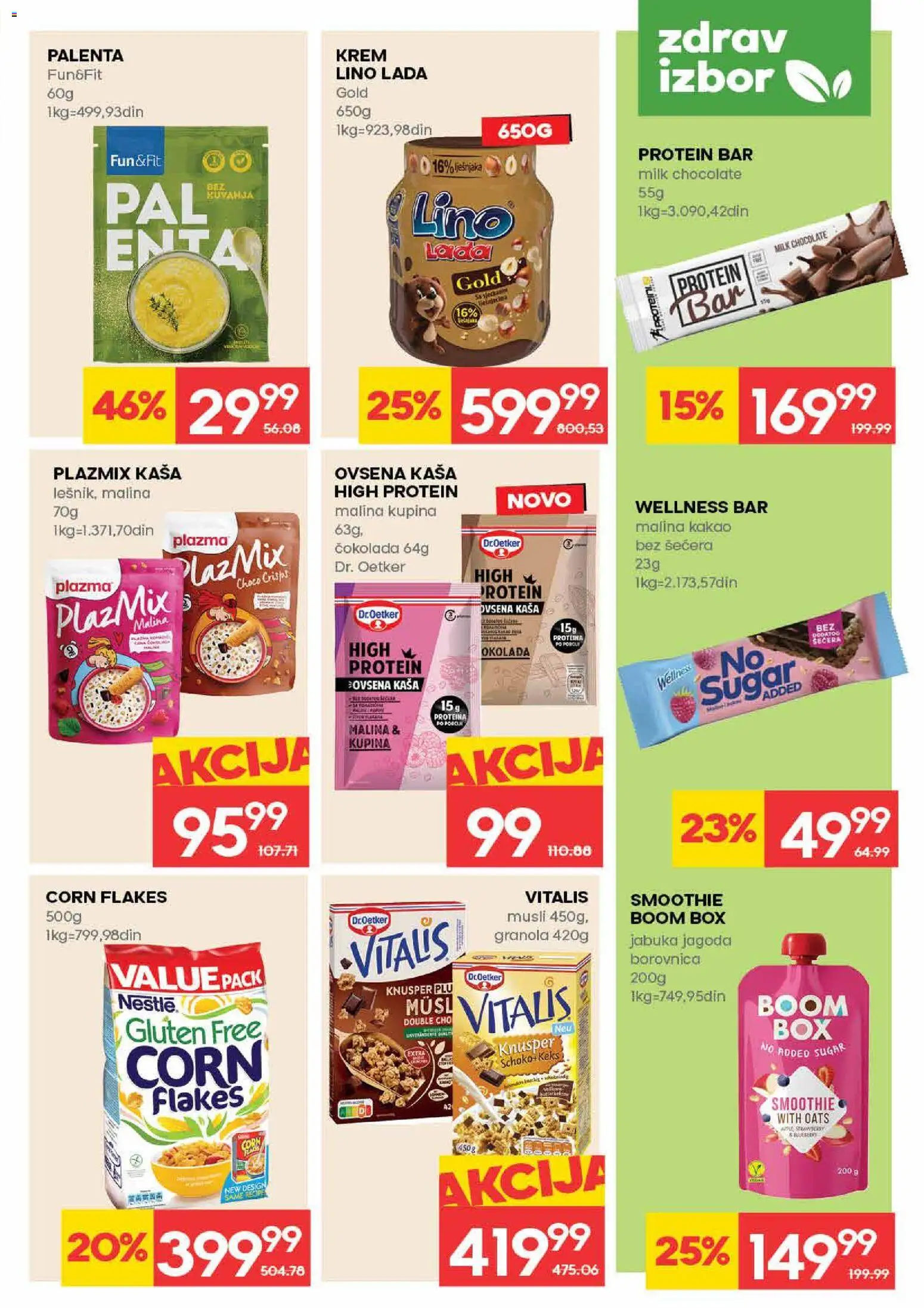 Roda katalog - važi od 26.02.2026 | Strana: 15 | Proizvode: Protein, Jagoda, Granola, Protein bar