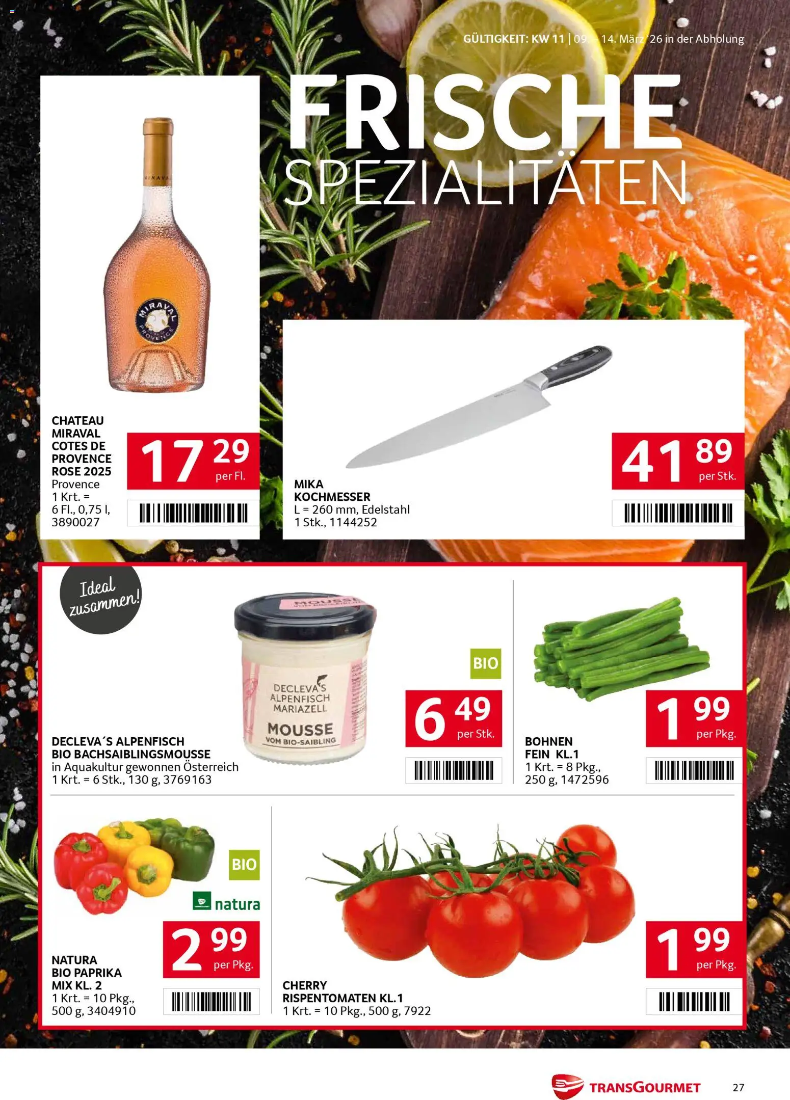 Transgourmet Flugblatt gültig ab 08.03.2026 | Seite: 27