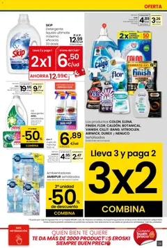 Vista previa Eroski - Viste tu cesta de primavera  válido desde el 12.03.2026 | Página: 29 | Productos: Polvo, Colonia, Detergente líquido, Caja