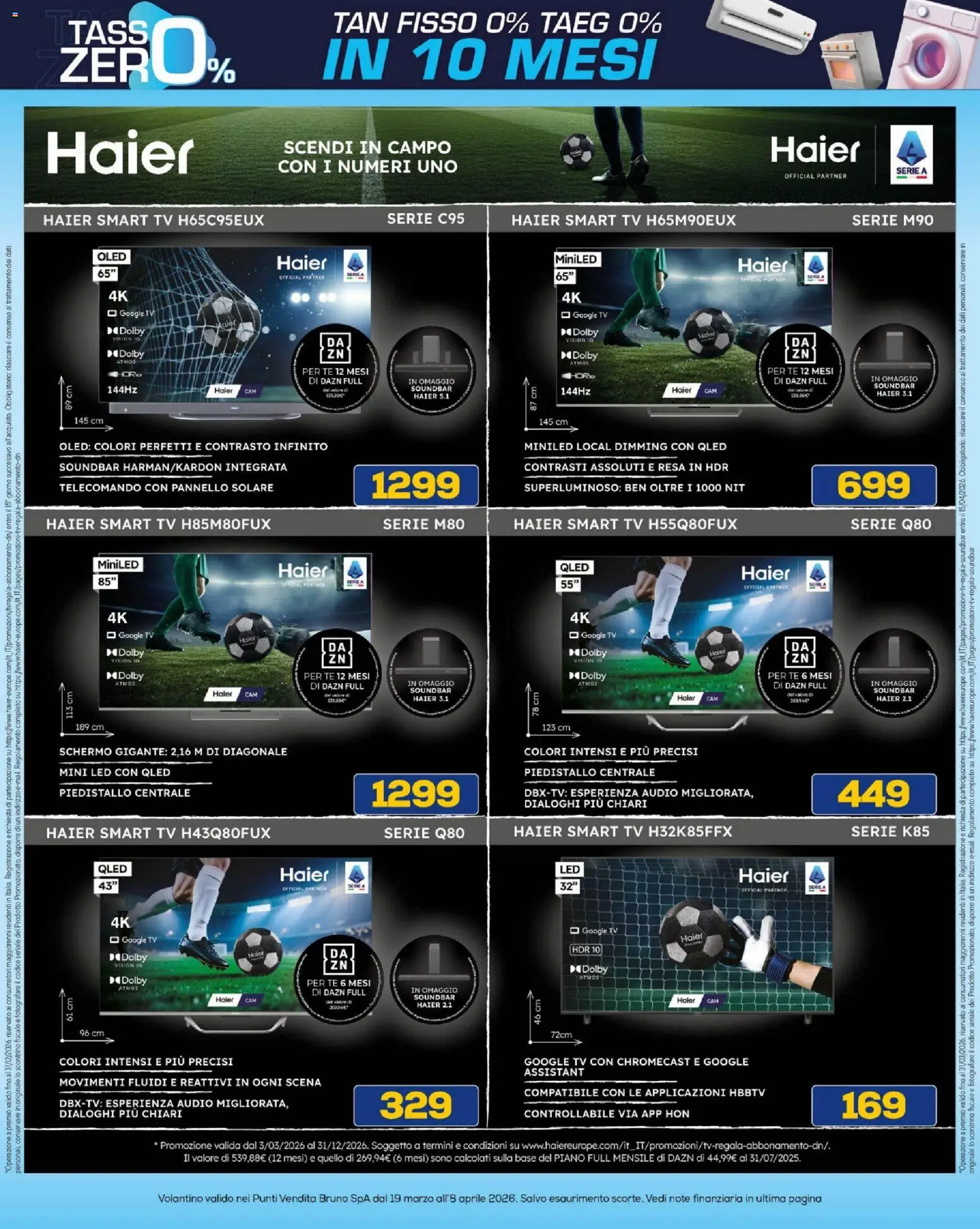 Volantino BRUNO del 19.03.2026 | Pagina: 34 | Prodotti: Schermo, Soundbar, TV, Audio