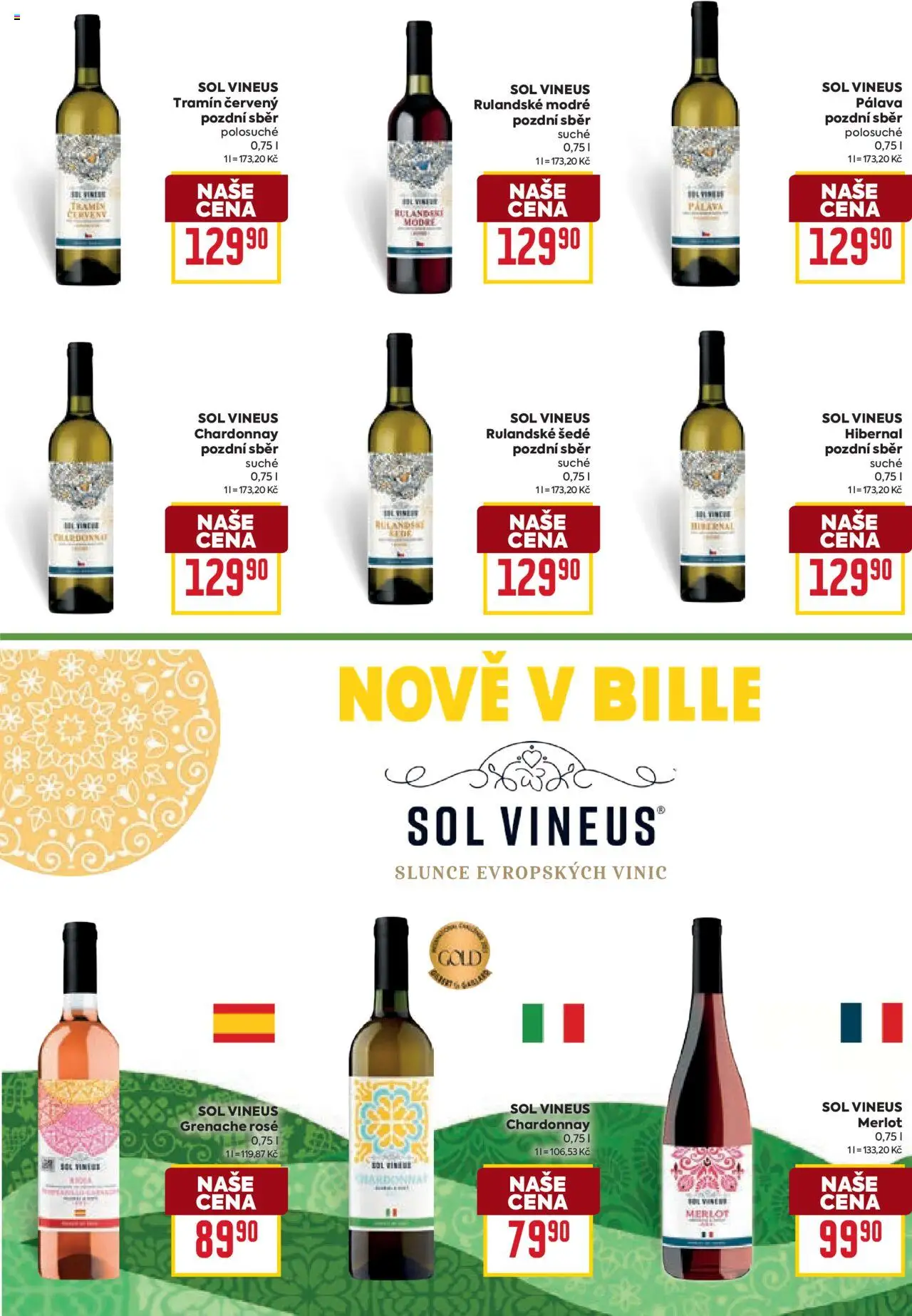 Billa leták - Víno od 20.08.2025 | Strana: 3 | Produkty: Merlot, Tramín červený