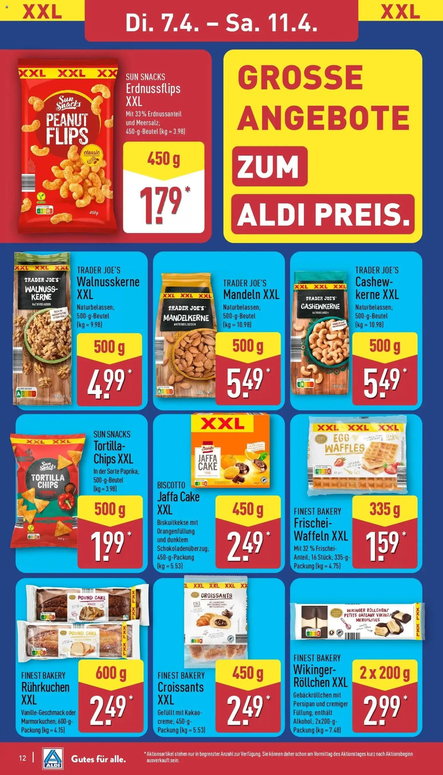 Aldi - ALDI Nord: Wochenangebote – gültig ab 05.04.2026 | Seite: 13 | Produkte: Mandeln, Waffeln, Chips