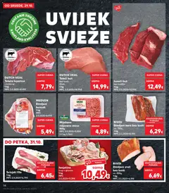 Miješano mljeveno meso, 850g MPC 2.5.2025=5,85€ (=1 kg 5.76€) - Pregled kataloga iz trgovine Kaufland, vrijedi od 29.10.2025 | Stranica: 14 | Proizvodi: Teletina, Svinjski file, Lopatica, Orah