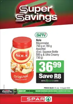 Preview of Spar specials valid from 22.07.2025