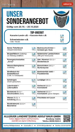 Frischkäse mit Lauch, Frischkäse mit Lauch ab 19.10.2025 gültig | Seite: 8 | Produkte: Bockwurst, Rindfleisch, Telefon, Frischkase