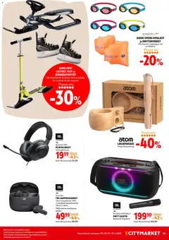 K-Citymarket-mainoslehti voimassa 12.02.2026 alkaen | Sivu: 19 | Tuotteet: Uimalasit, Kuulokkeet
