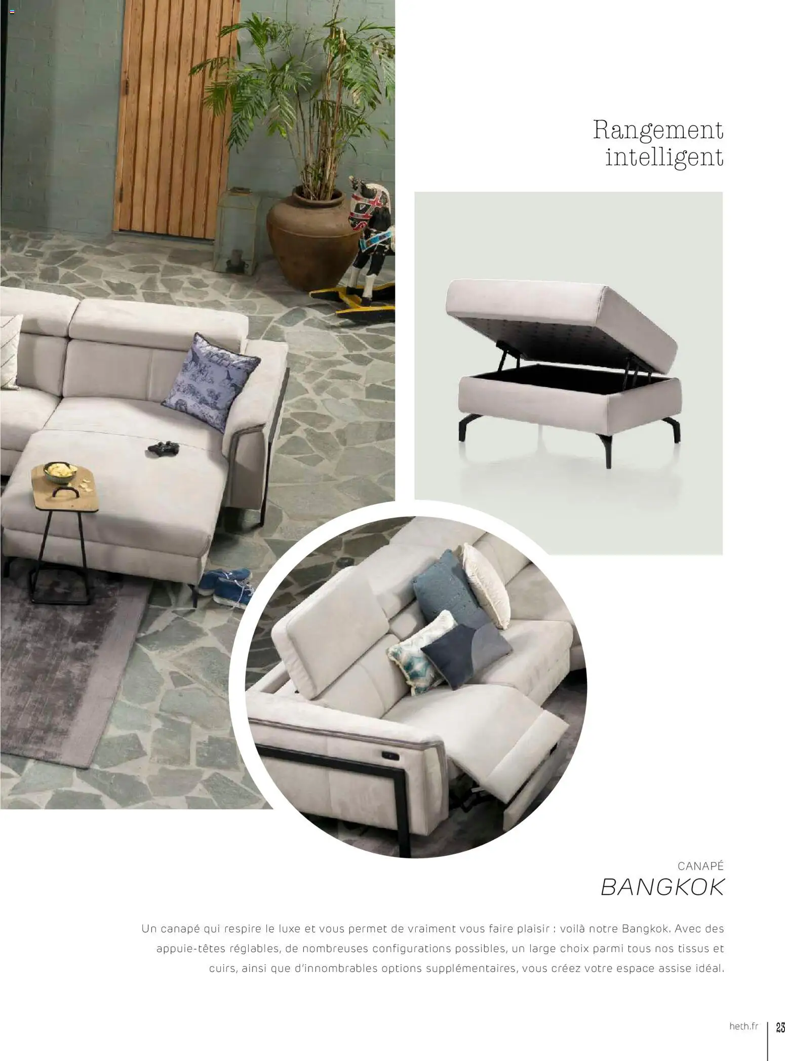 {H1} | Page: 23 | Produits: Canapé