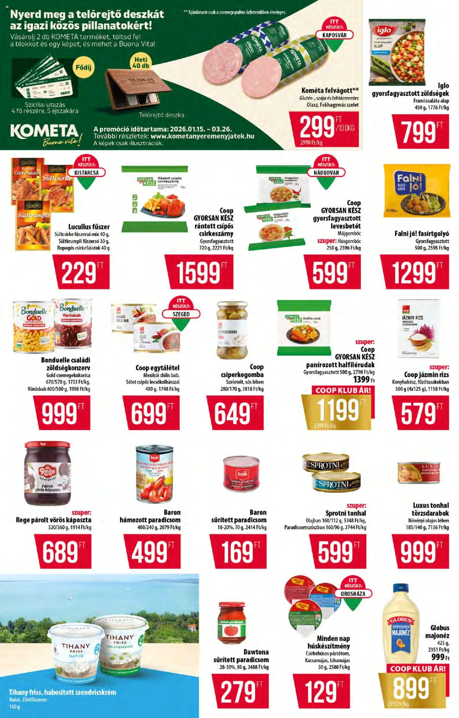 COOP akciós ujság - amely érvényes a következő dátumtól: 05.03.2026 | Oldal: 4 | Termékek: Felvágott, Fűszer, Majonéz, Só