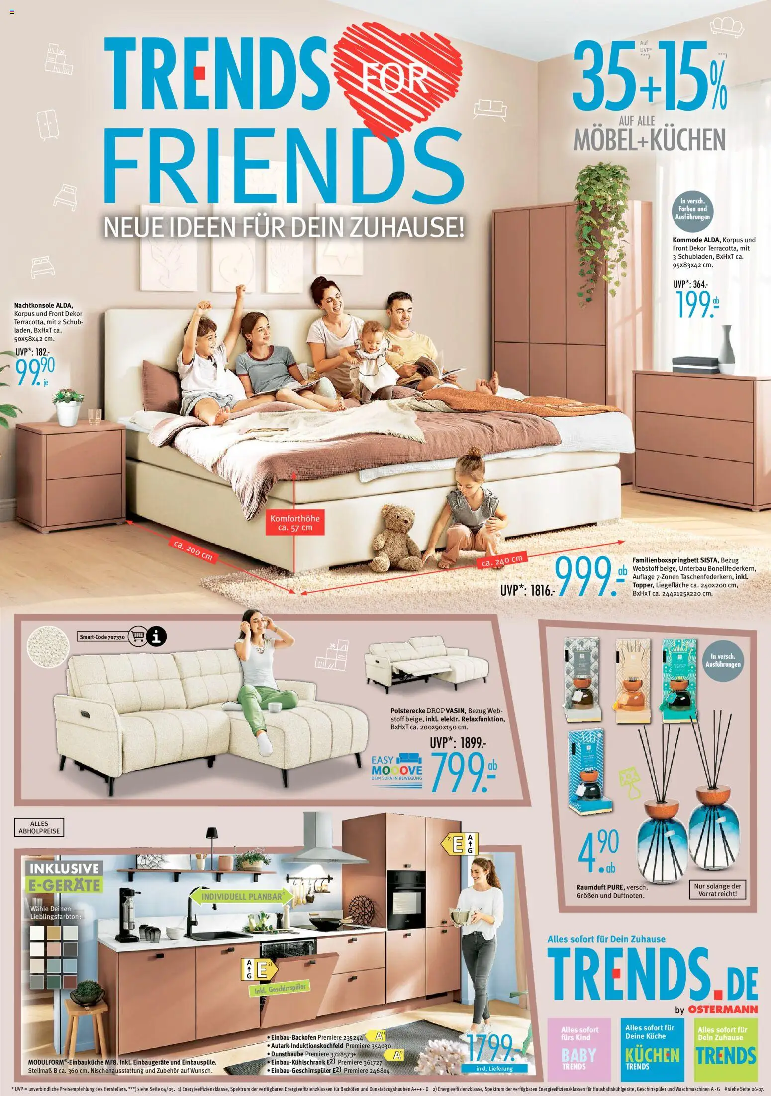 Trends Prospekt 	 – gültig ab 17.01.2026 | Seite: 1 | Produkte: Geschirrspüler, Kommode, Küche, Backofen