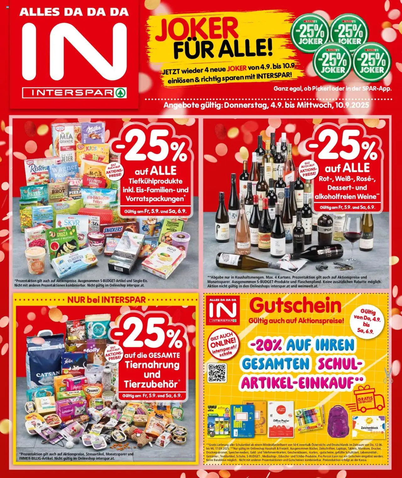 Interspar Flugblatt - Wien gültig ab 04.09.2025 | Seite: 1 | Produkte: Libacomb, Brot, Pizza