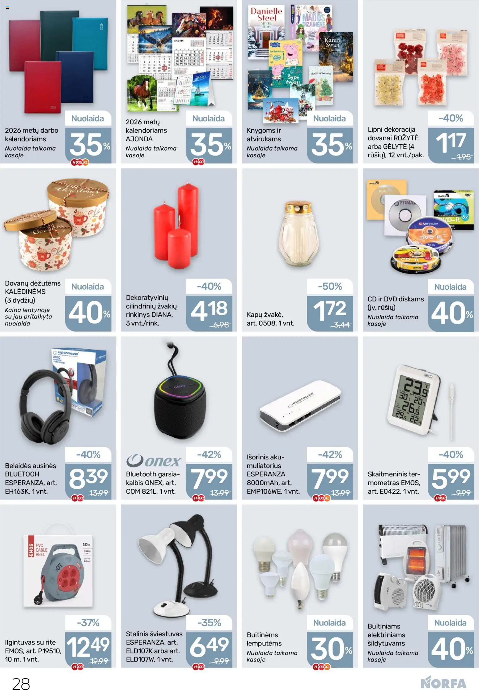 NORFA akcijos nuo 11.12.2025 | Puslapis: 28 | Prekių: Ausinės