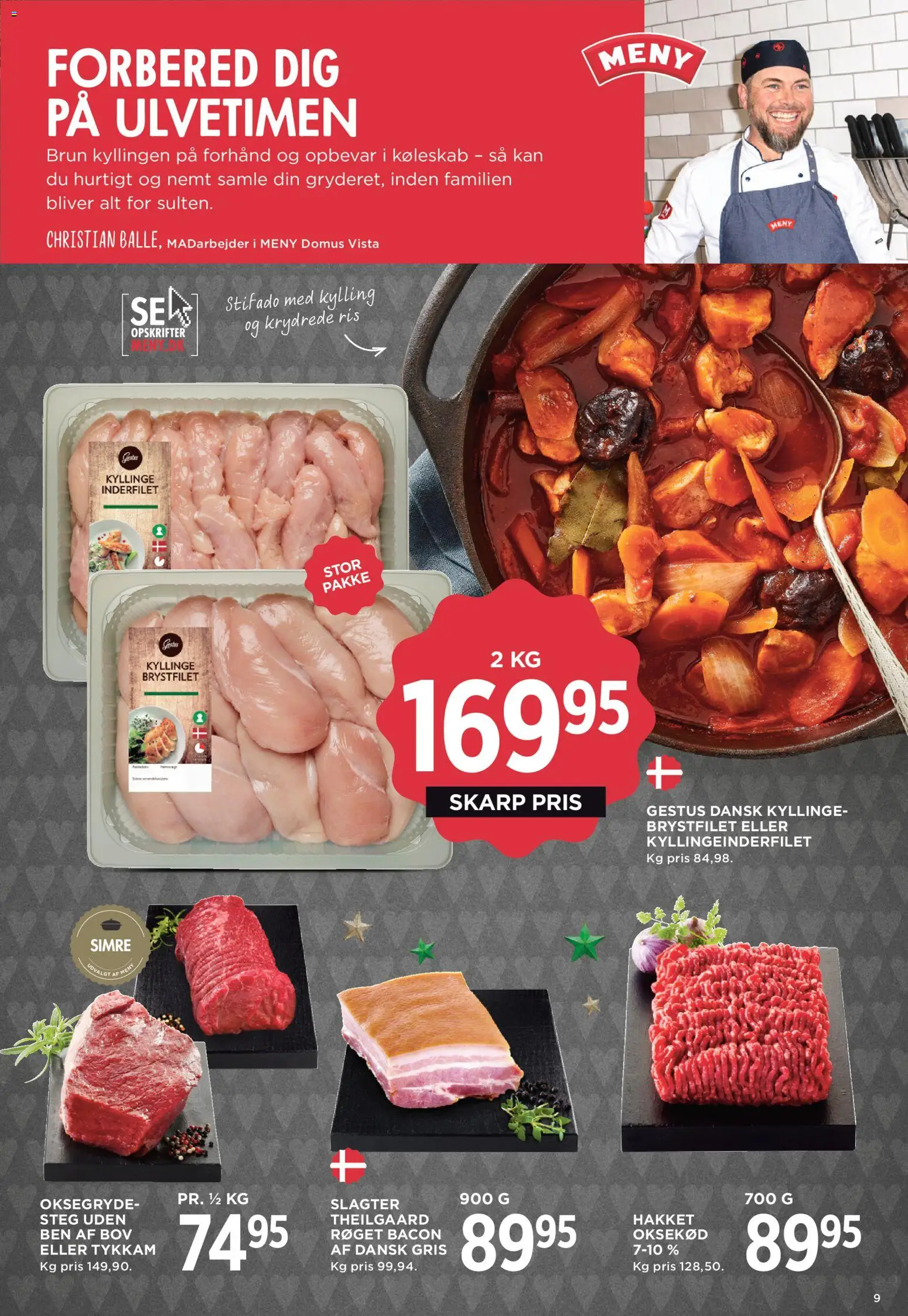 Meny tilbudsavis – gyldig fra 28.11.2025 | Side: 13 | Produkter: Ris, Oksekød, Bacon, Køleskab