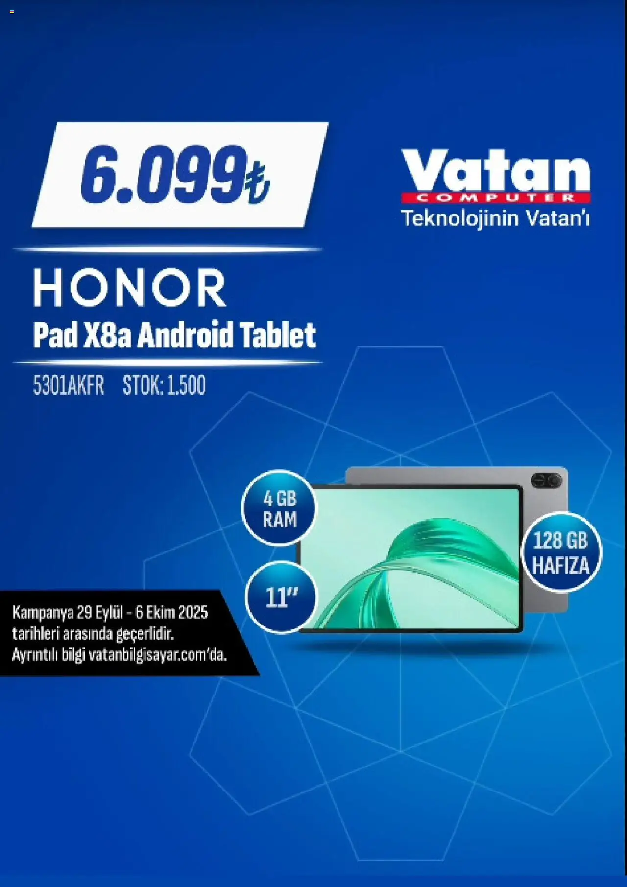 Vatan Bilgisayar İndirim - 29.09.2025 tarihinden itibaren geçerlidir | Sayfa: 2 | Ürünler: Tablet