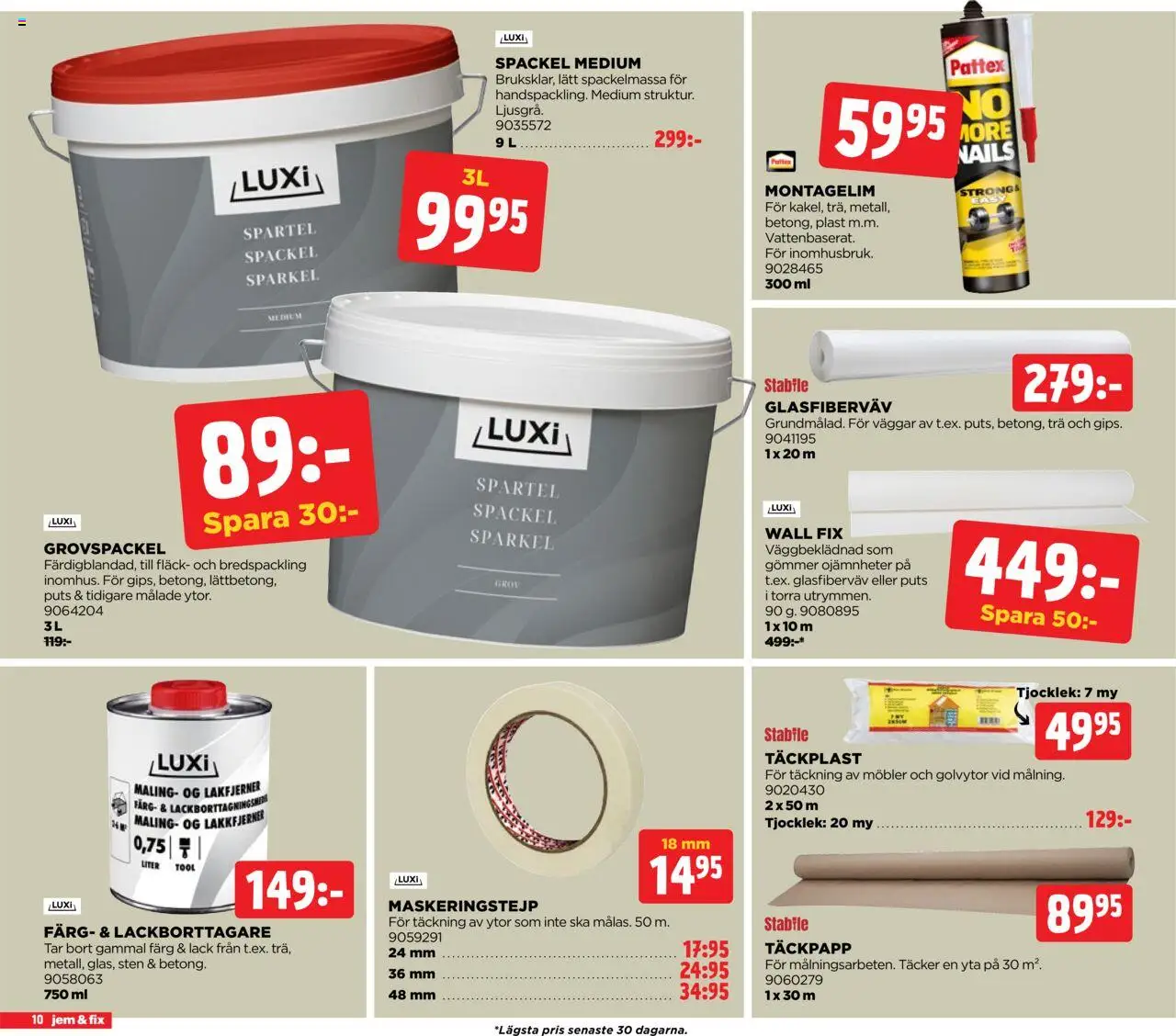 Jem & Fix reklamblad aktuell från 20.10.2025 | Sida: 10 | Produkter: Maskeringstejp