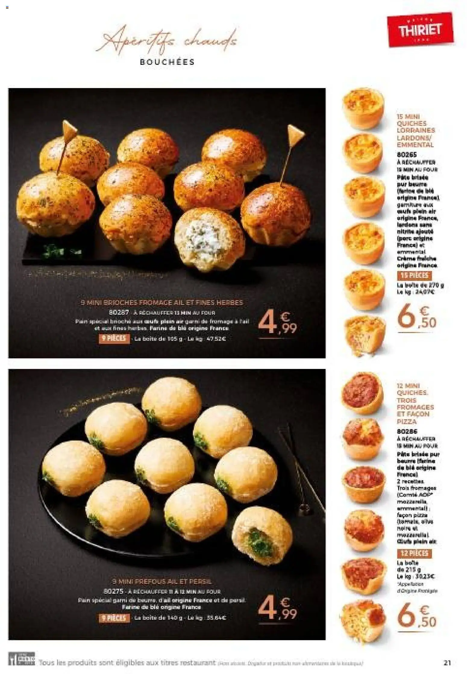 {H1} | Page: 21 | Produits: Ail, Farine, Fromage, Pain